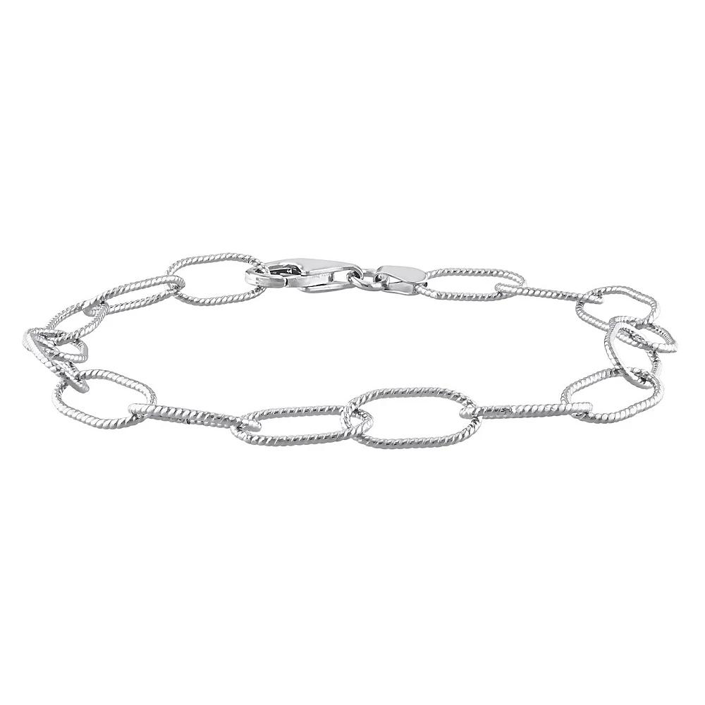 Stella Grace Sterling Silver 6.5 mm Twisted Rolo Chain Bracelet, Womens Product Image