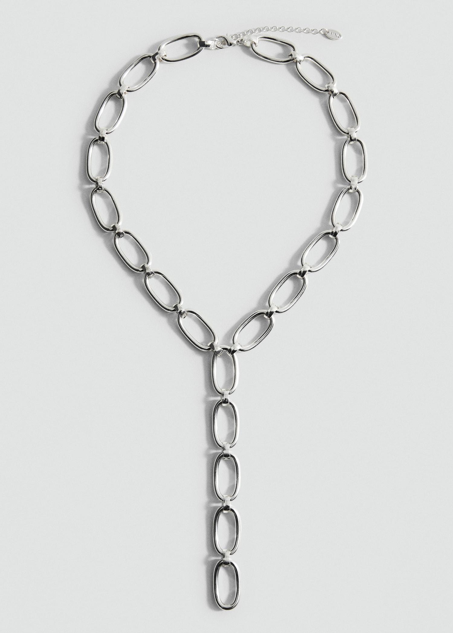 Lariat-design necklace - Women | MANGO USA Product Image