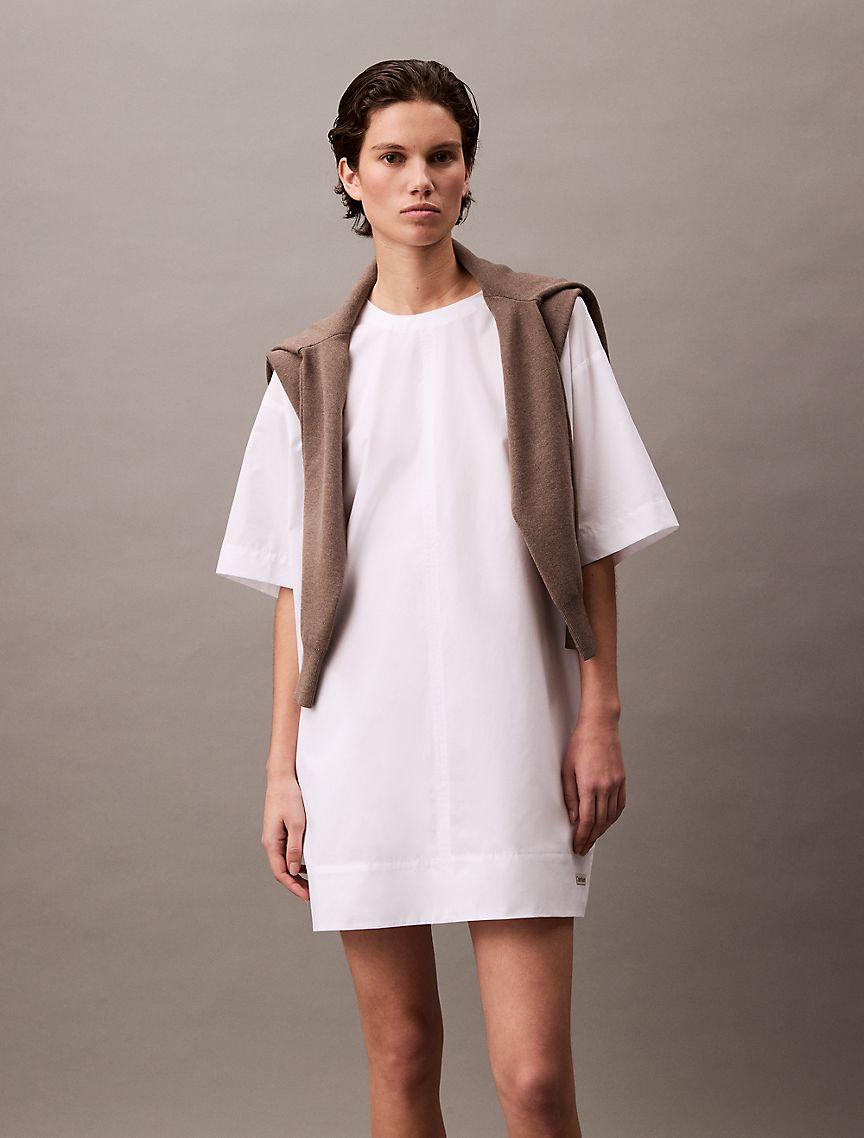 Cotton Relaxed Mini T-Shirt Dress Product Image