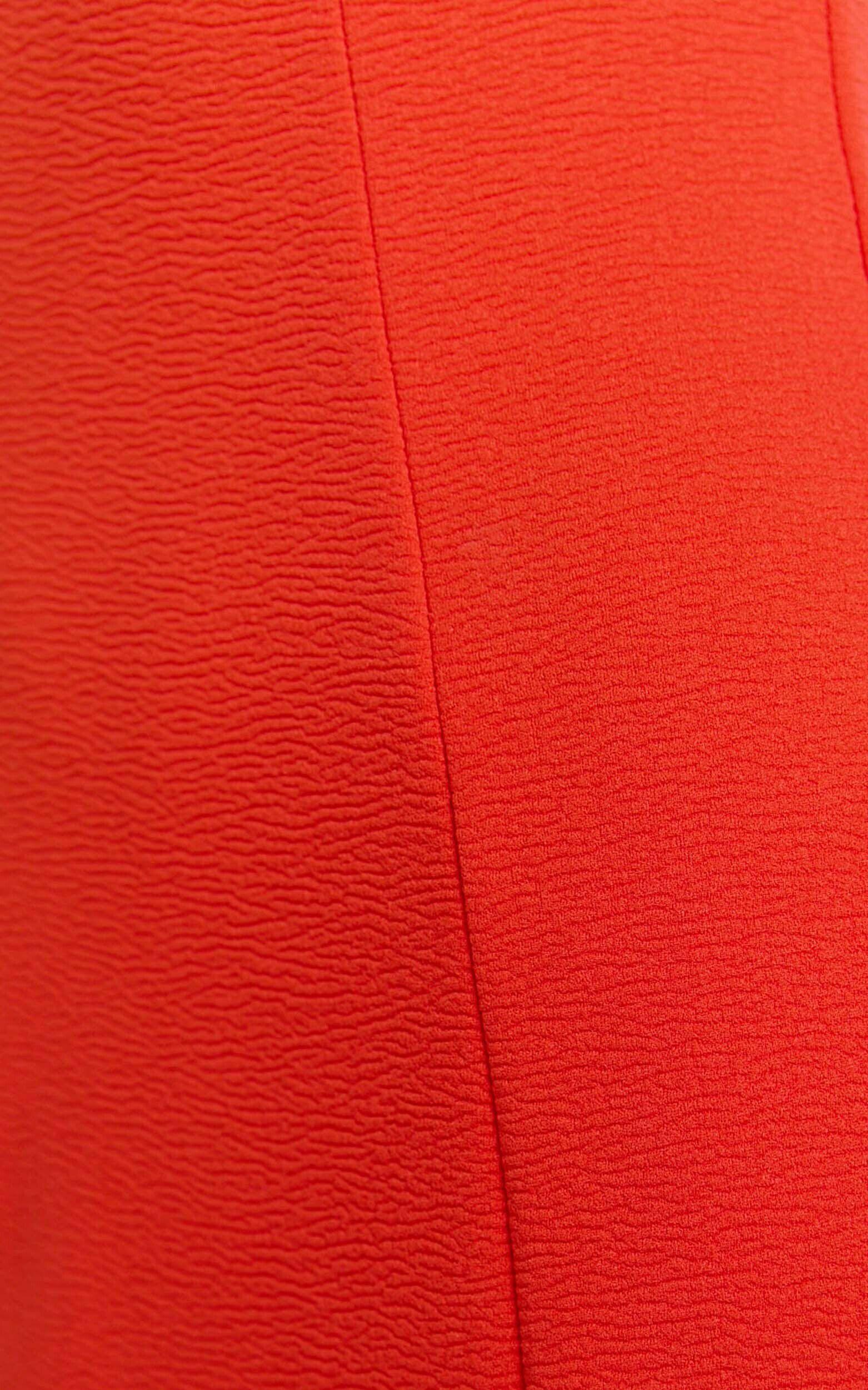 Joel Midi Dress - Halter Sweetheart Neckline Bodycon Dress in Orange Product Image