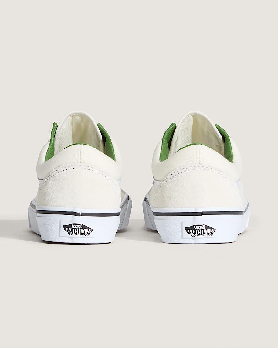 Old Skool Shoe in Marshmallow / Green| Vans US Product Image