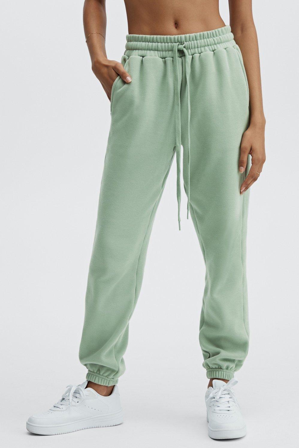 Fabletics Eco Go-To Sweatpant Womens green Size XXL Product Image