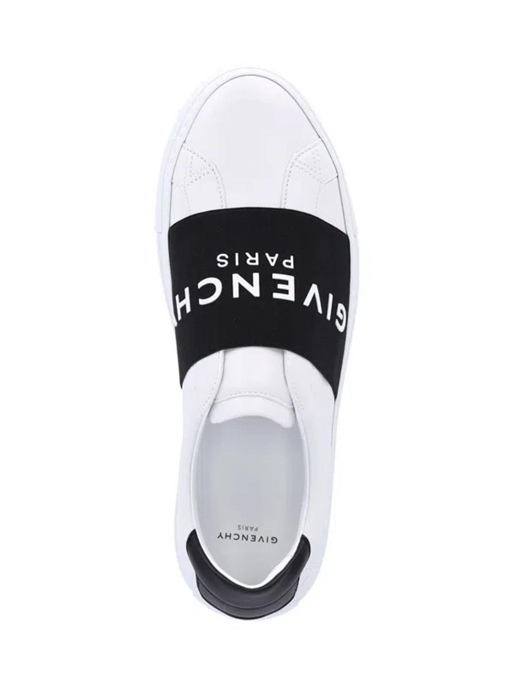 GIVENCHY Urban Street Sneakers In Leather With Elastic Band In Multi Product Image