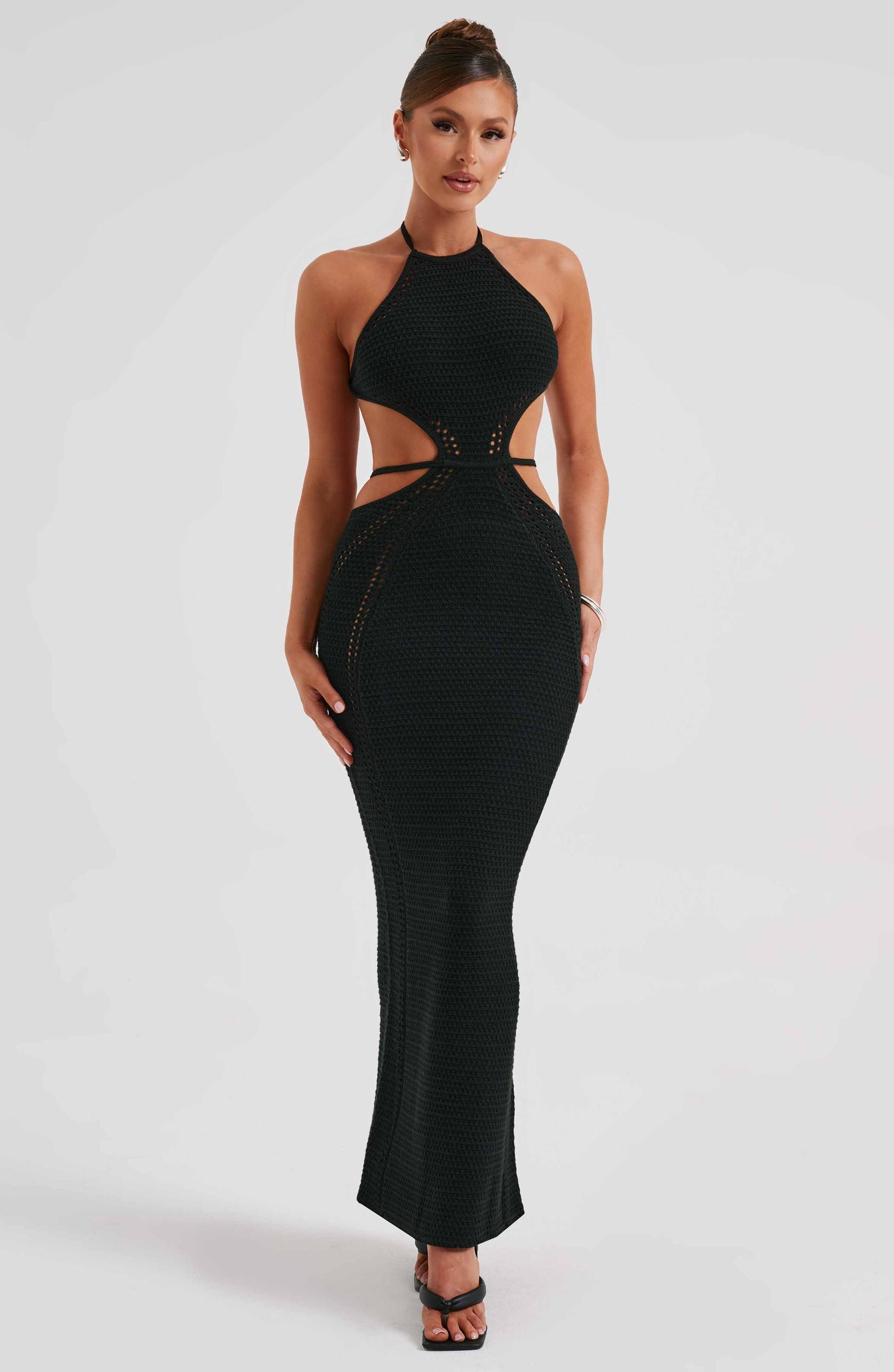 Delia Maxi Dress - Black Product Image