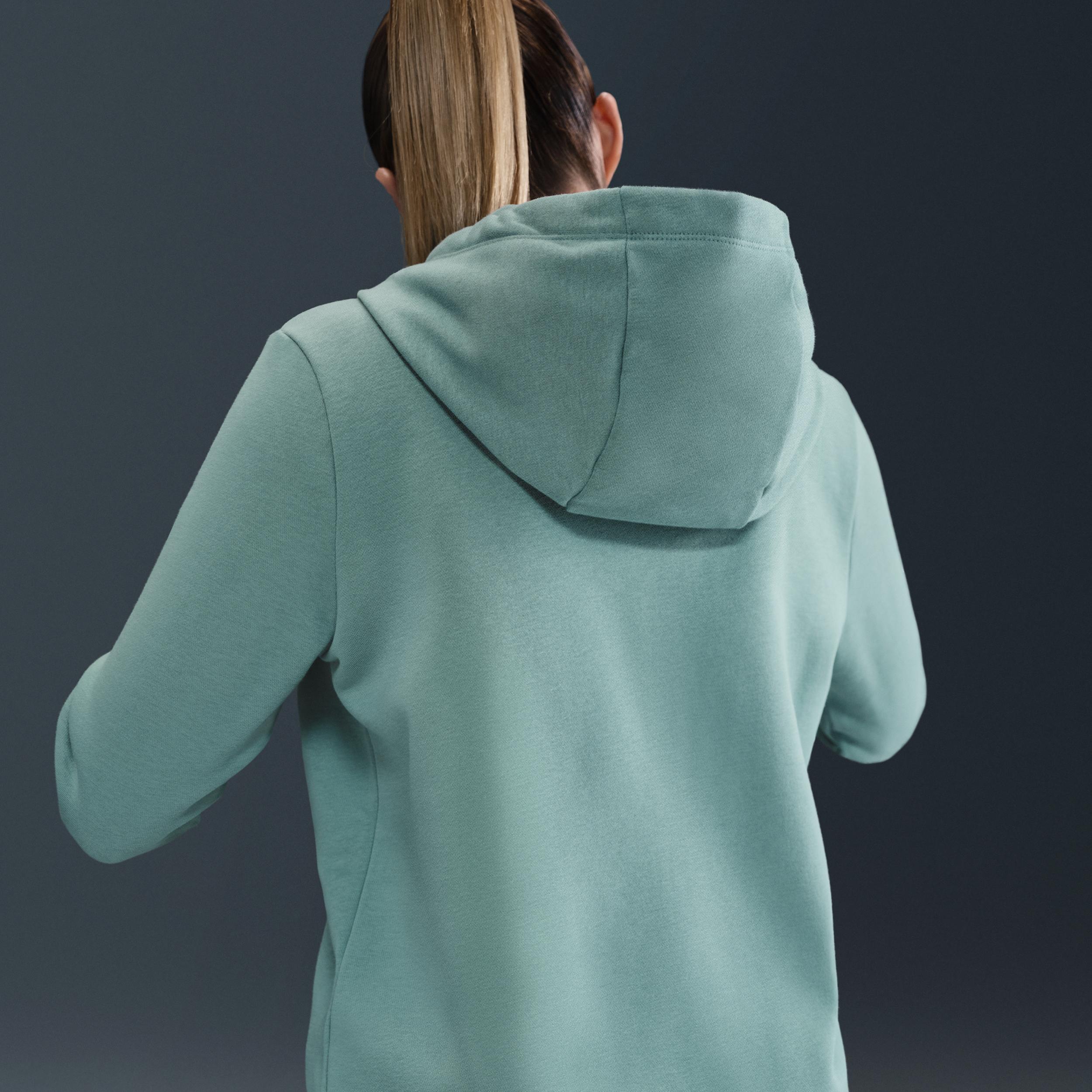 Womens Nike Sportswear Club Fleece Full-Zip Hoodie | DQ5471-214 Product Image