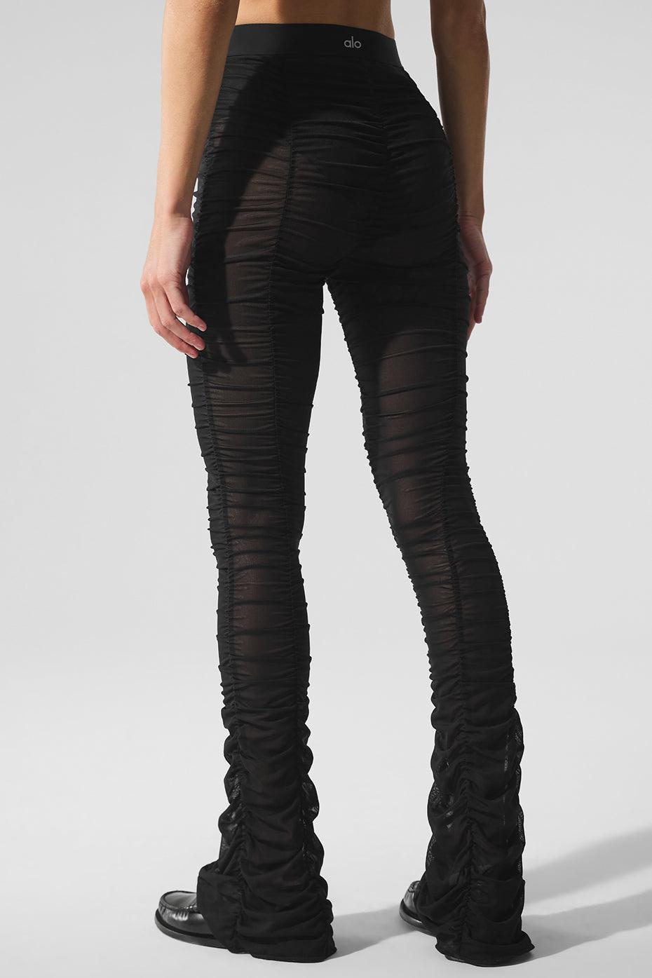 Airlift Mesh High-Waist Cherish Legging - Black Product Image