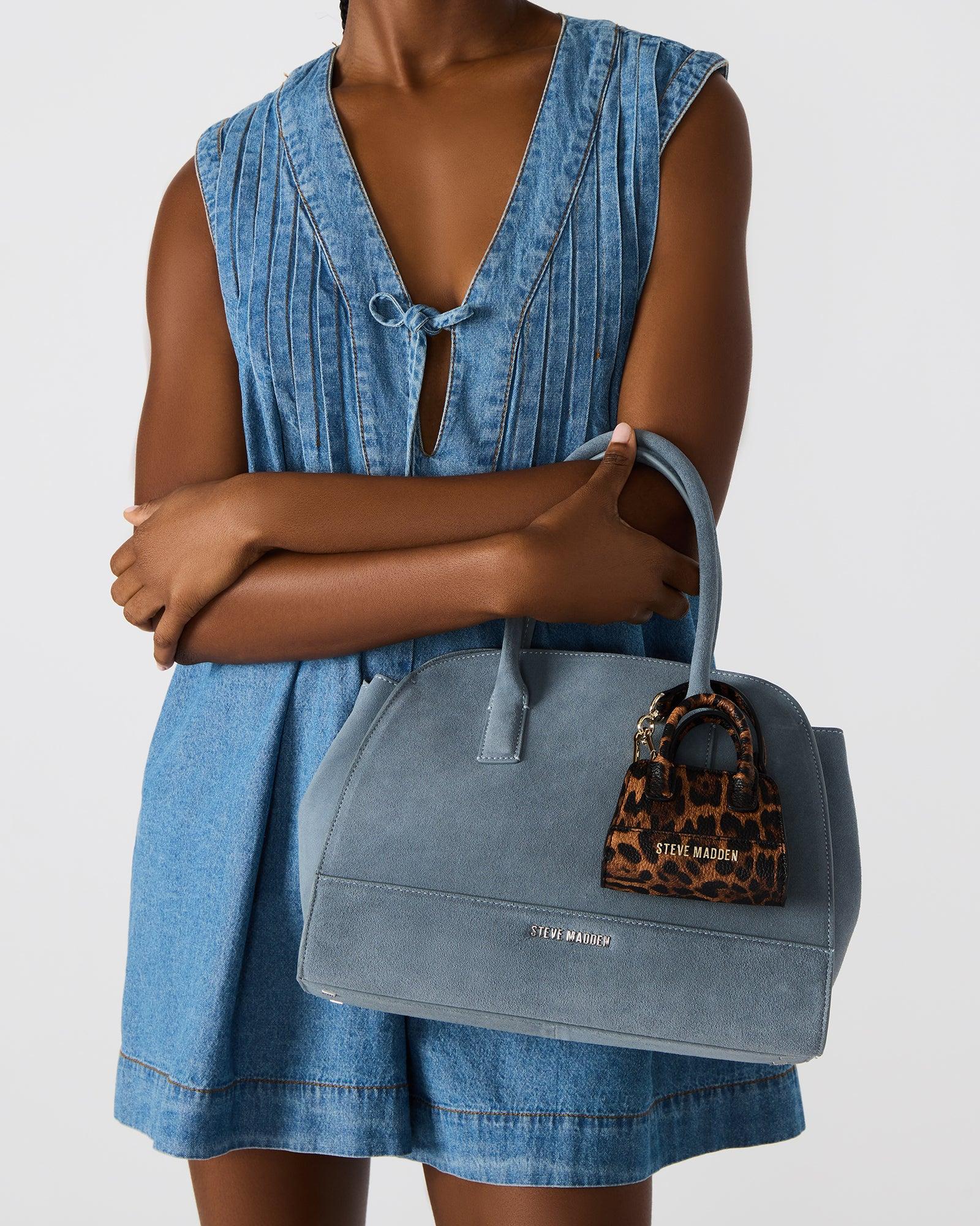 MICRO TOTE BAG CHARM LEOPARD Female Product Image