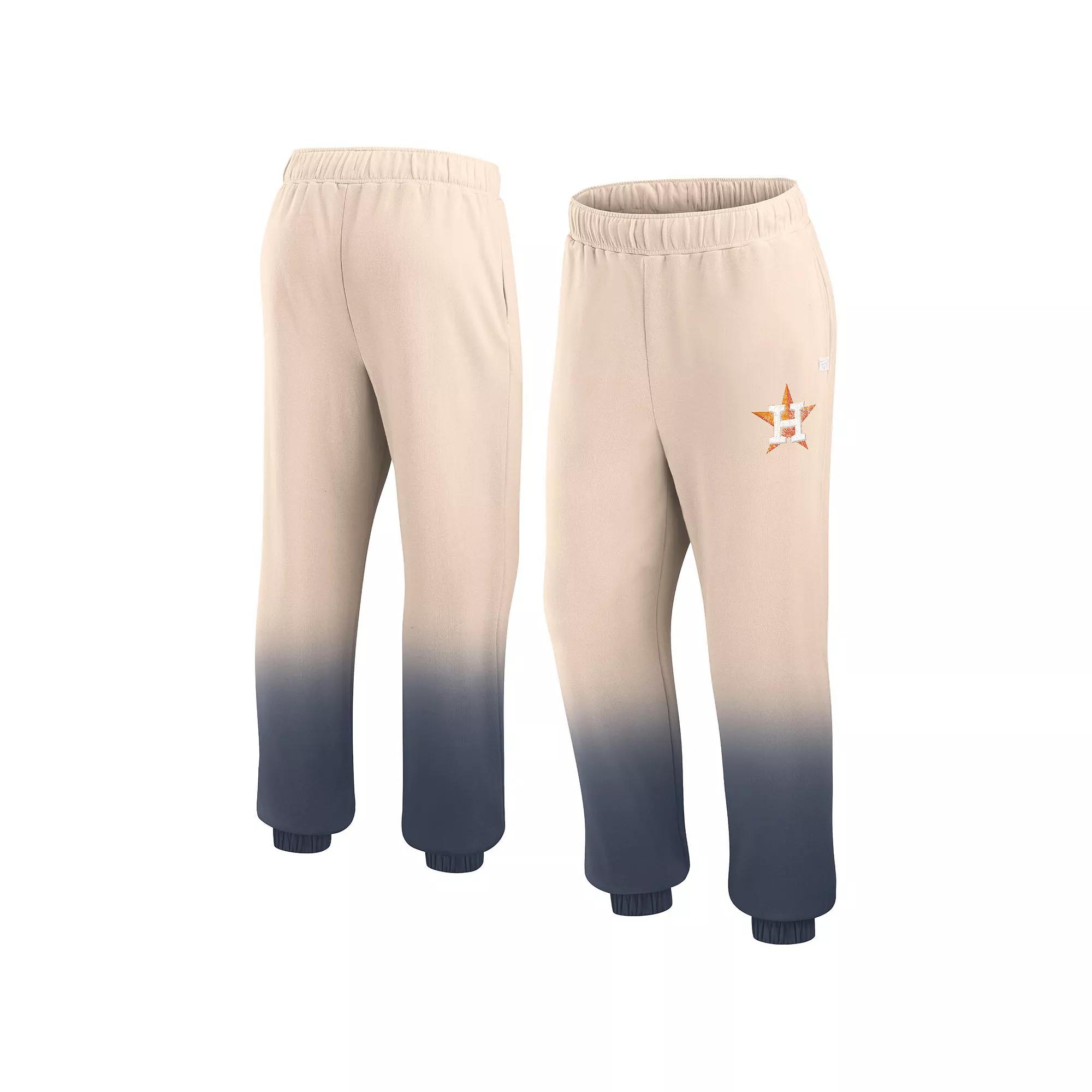 Women's Fanatics Branded Tan/Navy Houston Astros Luxe Ombre Lounge Pants,  Product Image