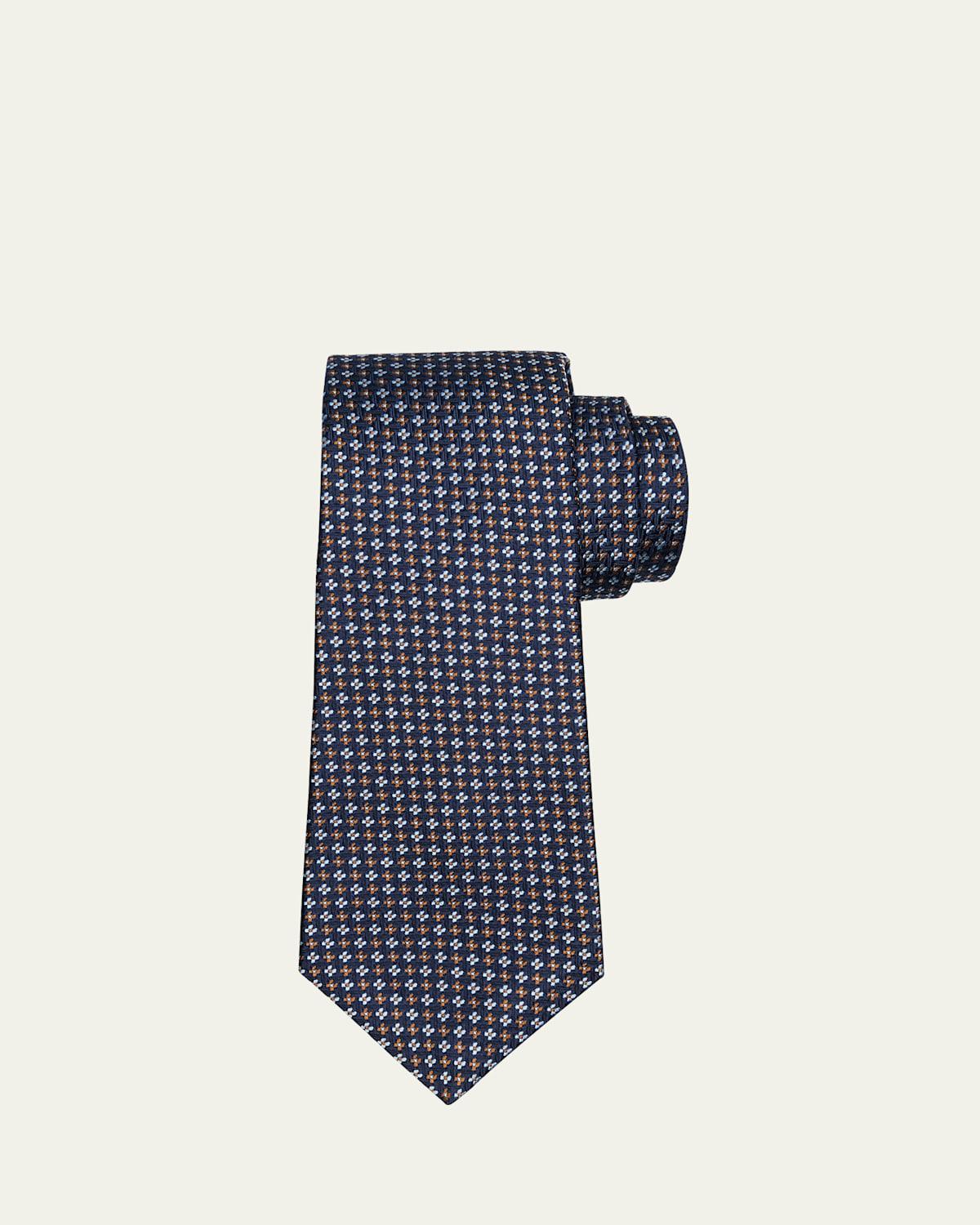 Mens Mini Square Silk Tie Product Image