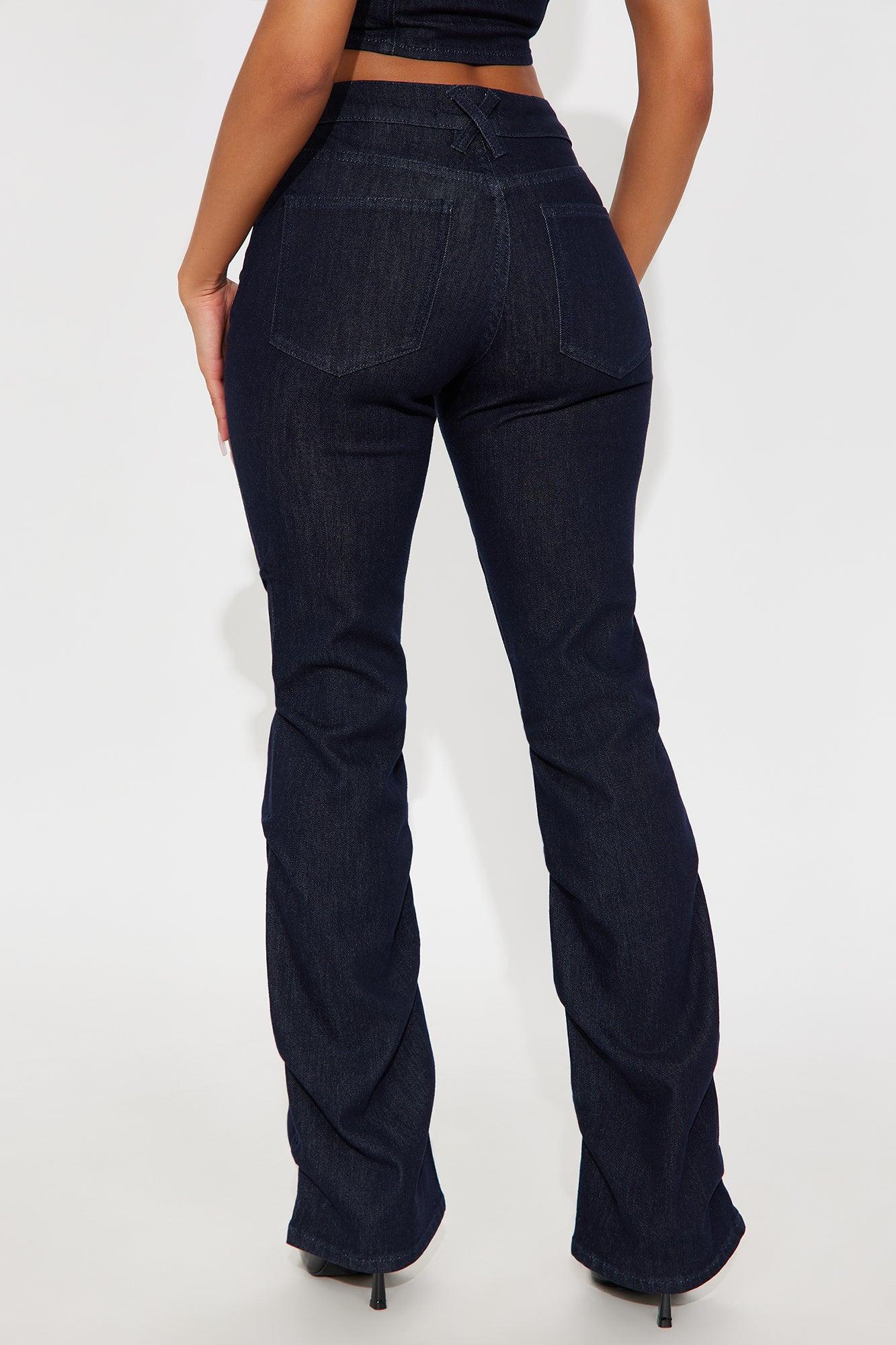 Clocked Out Low Rise Stacked Bootcut Jeans - Dark Wash Female Product Image