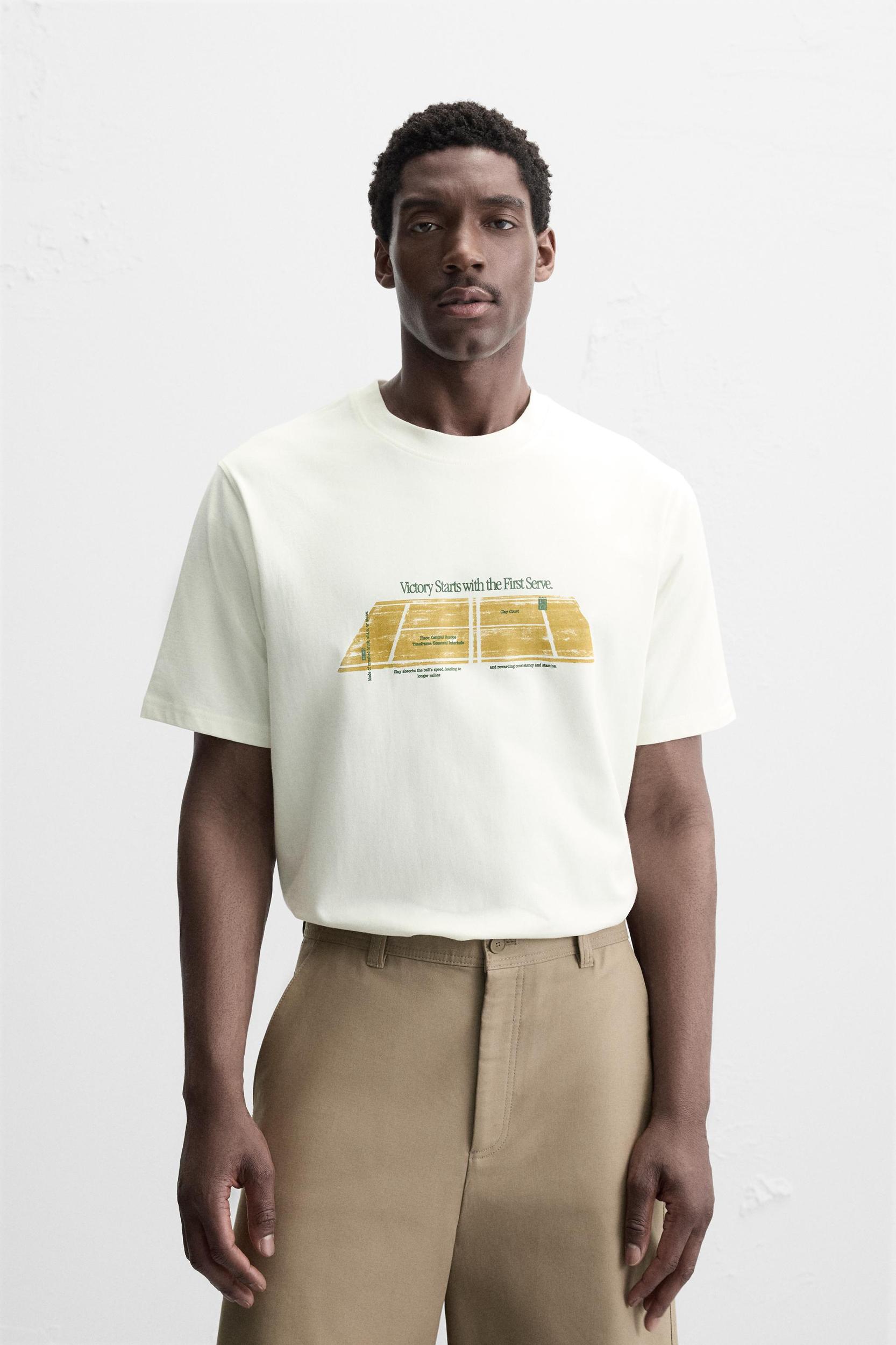 CONTRAST PRINT T-SHIRT Product Image