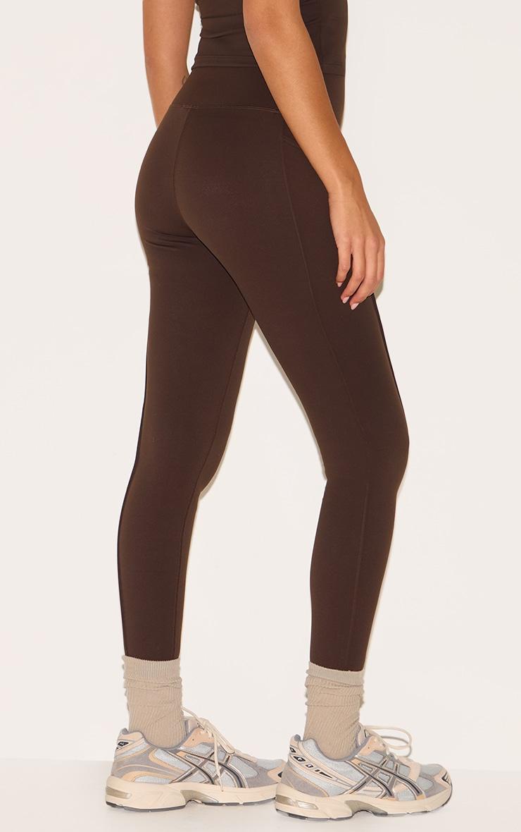 Espresso Sculpt Side Pocket Gym Leggings Product Image