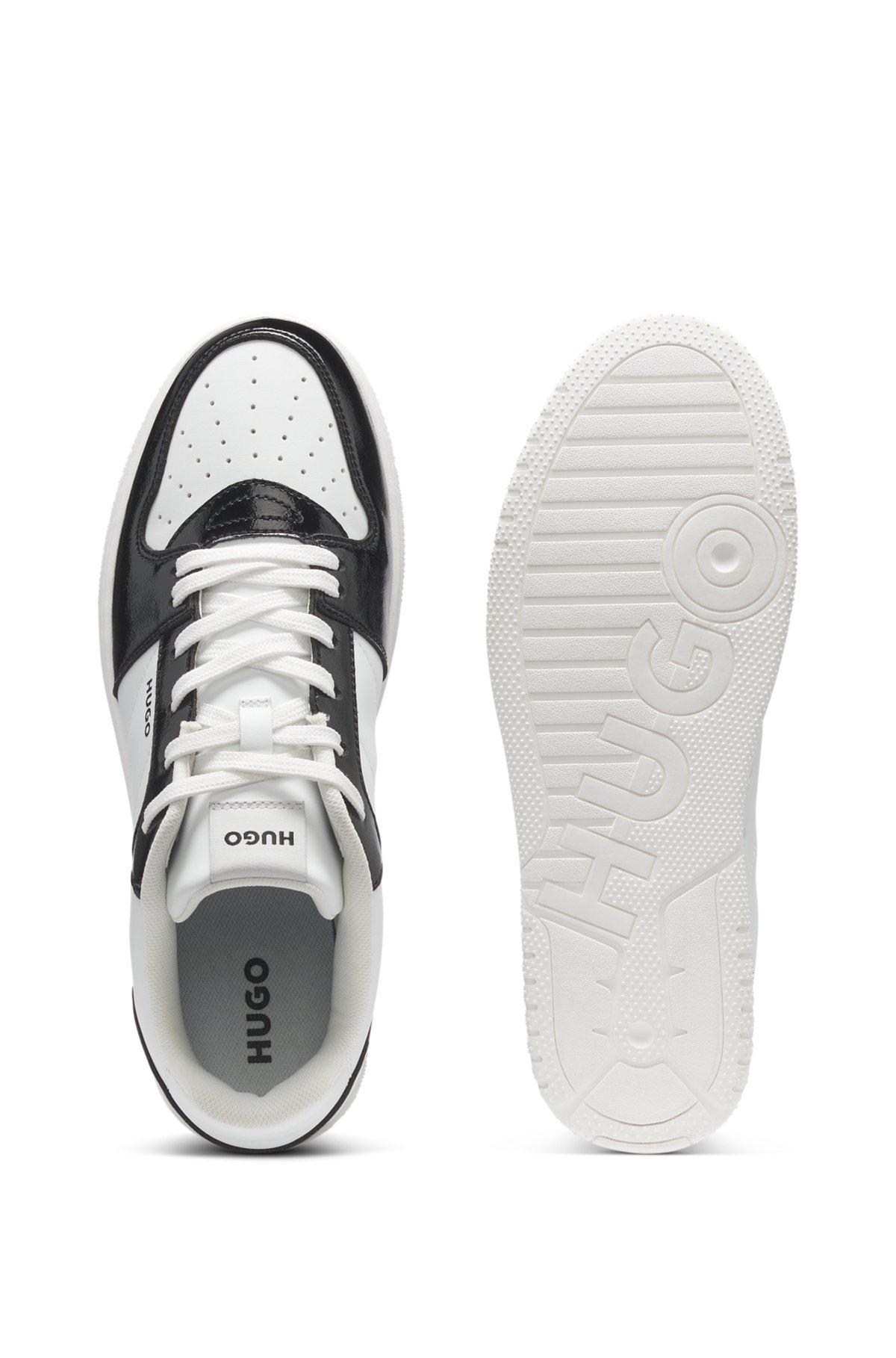 HUGO - Color-blocked trainers with logo details - White Product Image