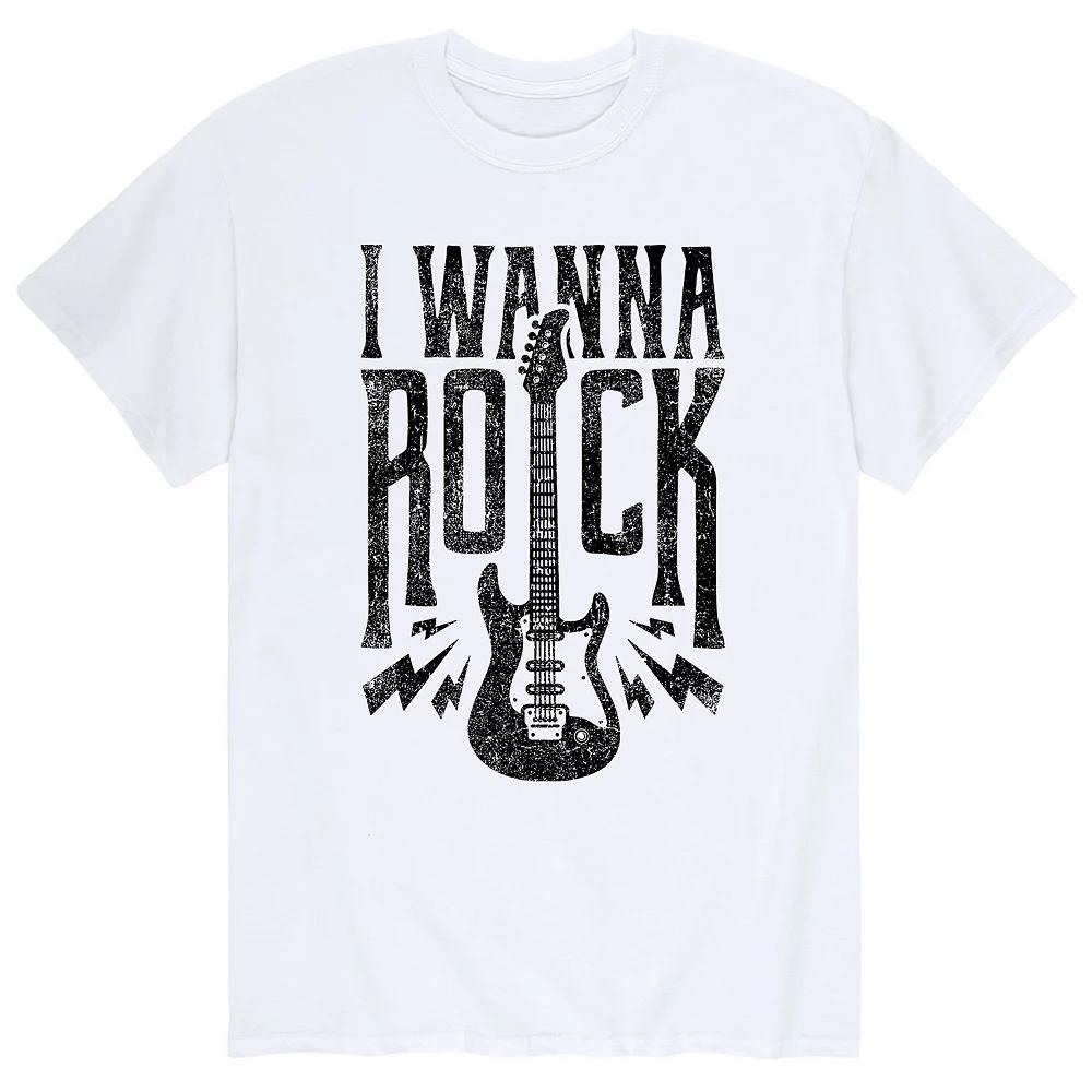 Men's I Wanna Rock Black Tee,  Product Image