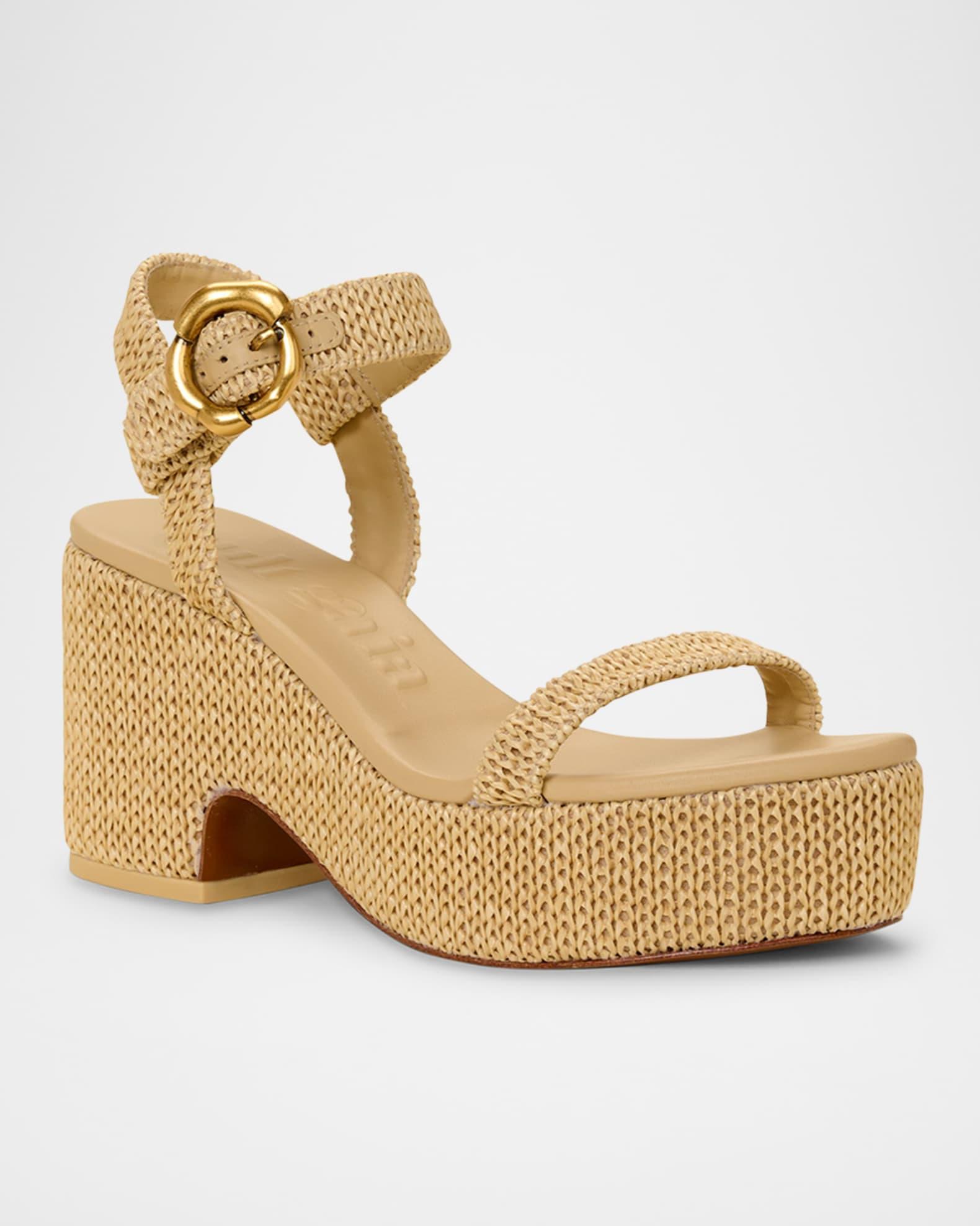 Clara Ankle-Strap Platform Sandals Product Image