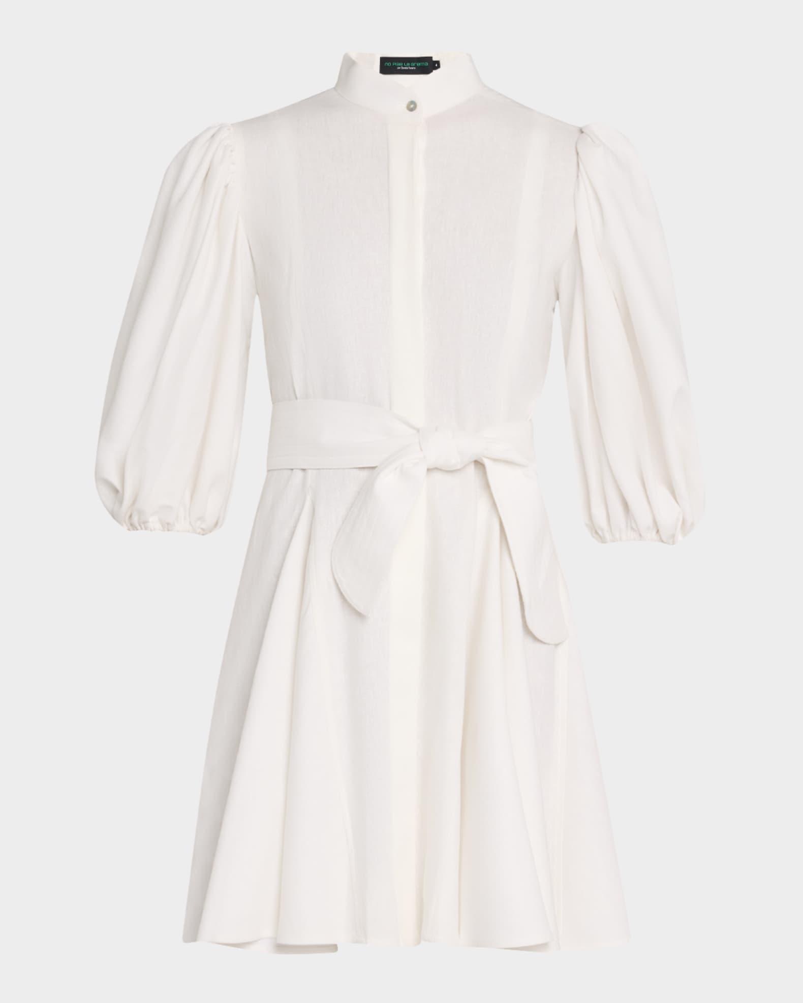 Bromelia Linen Mini Shirtdress Product Image