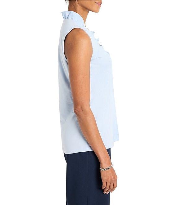 NIC + ZOE Ruffled Around V-Neck Sleeveless Tank Product Image