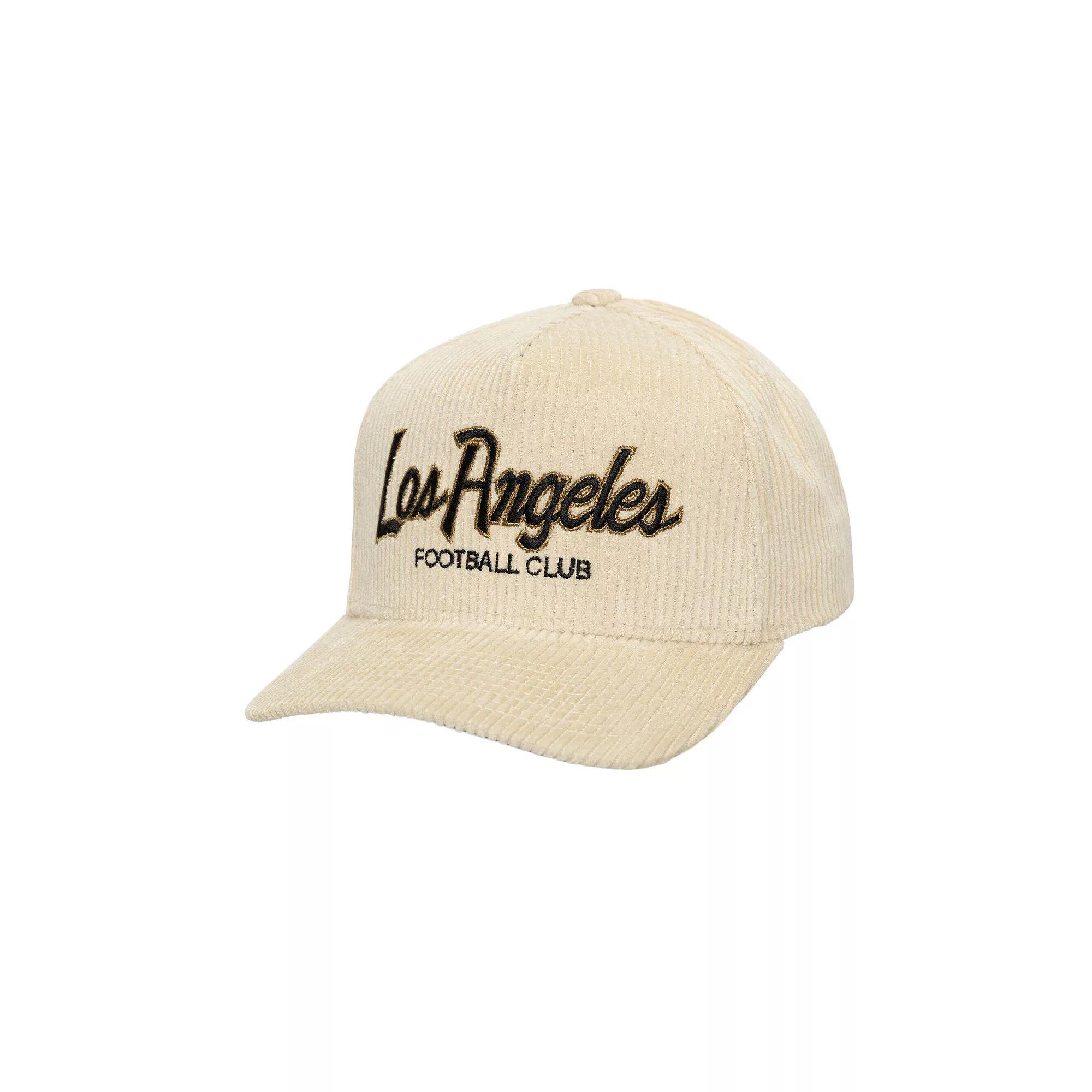 Men's Mitchell & Ness Cream LAFC Corduroy Off Pro Crown Adjustable Hat, Lfc Beige Product Image