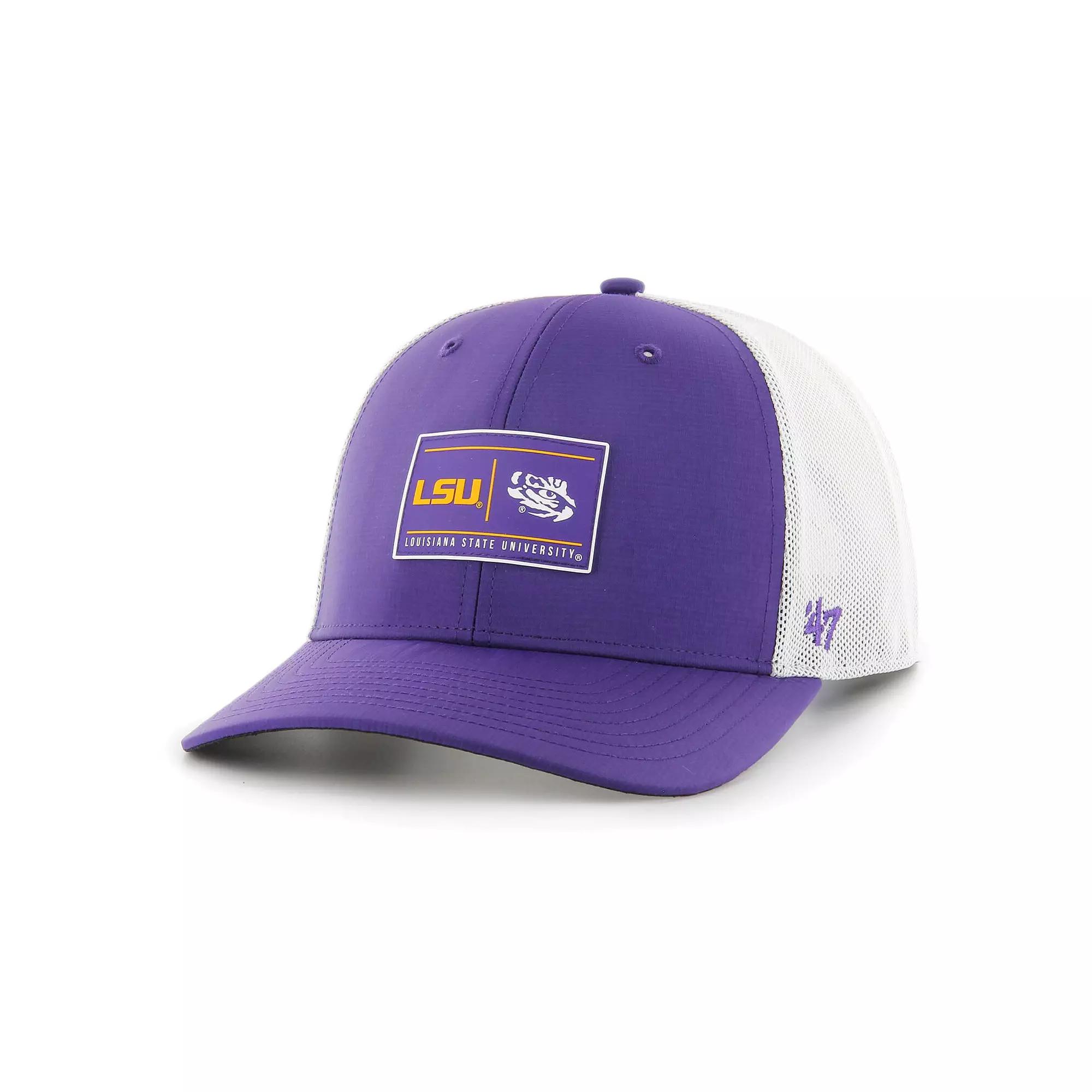 Men's '47 Purple LSU Tigers Bonita Brrr Hitch Adjustable Hat Product Image
