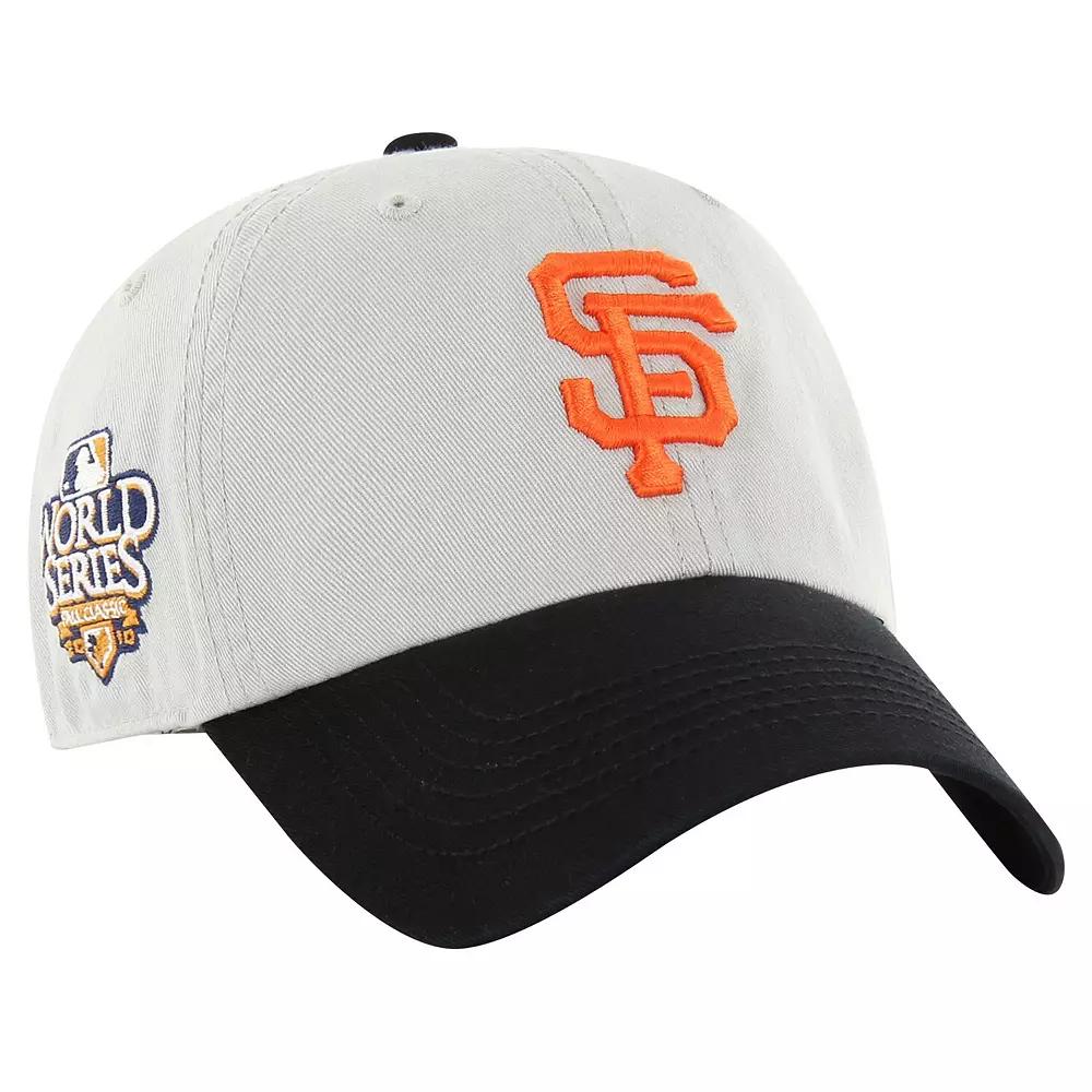 Men's '47 Gray/Black San Francisco Giants Sure Shot Classic Franchise Fitted Hat, Size: Small, Grey Product Image