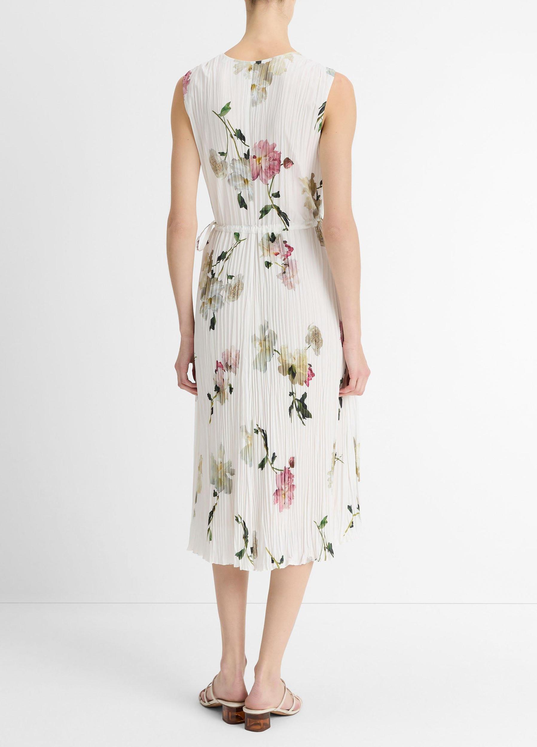 Wilted Peony Pleated Dress Product Image