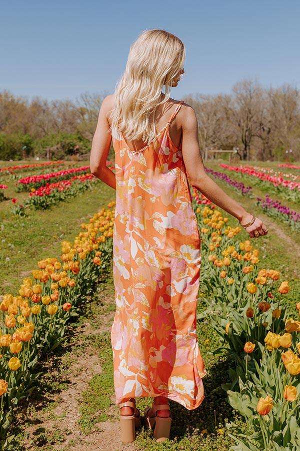 Picking Petals Maxi In Orange Product Image