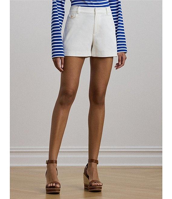 Lauren Ralph Lauren Stretch Cotton Canvas High Rise Short Product Image