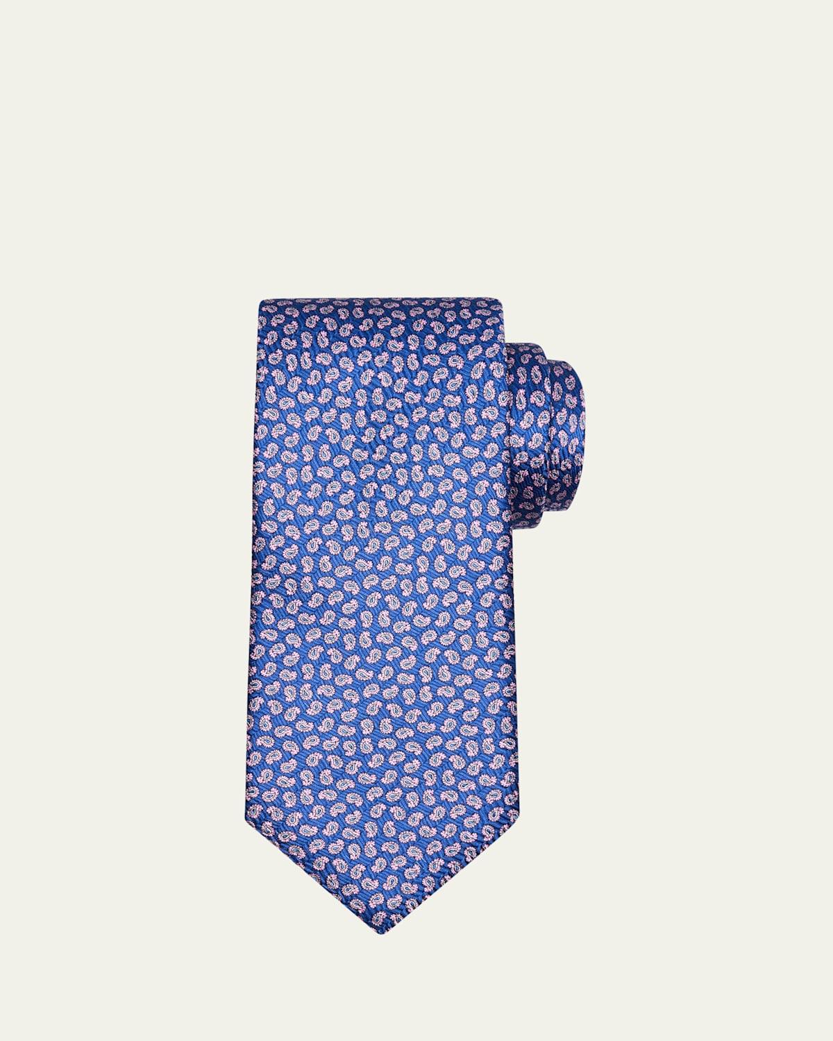 Mens Micro-Paisley Silk Tie Product Image