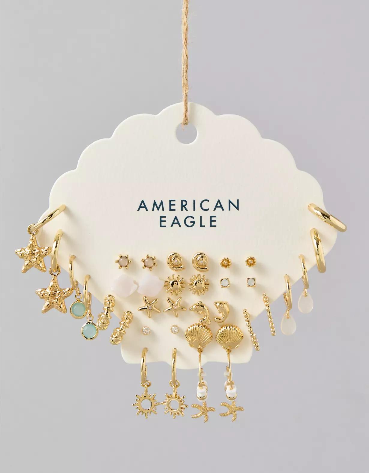 AEO Seashell Earrings 18-Pack Product Image