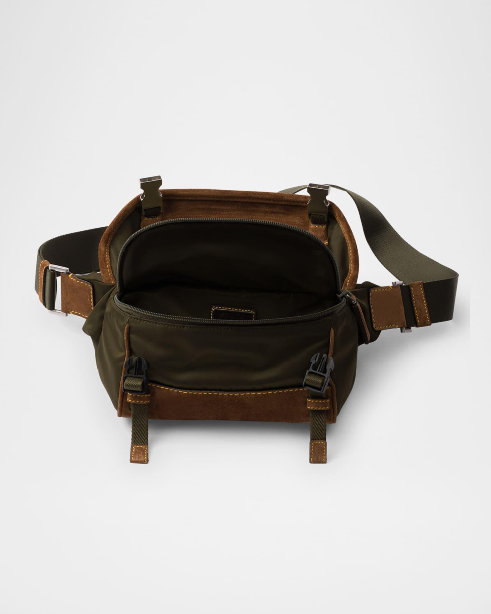 Small Re-Nylon and Suede Shoulder Bag Product Image