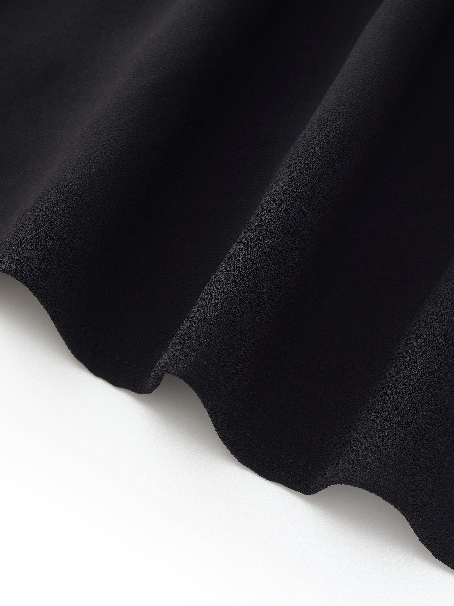 Acetate Blend Patchwork Women Sheer Shoulder Midi Dress Product Image