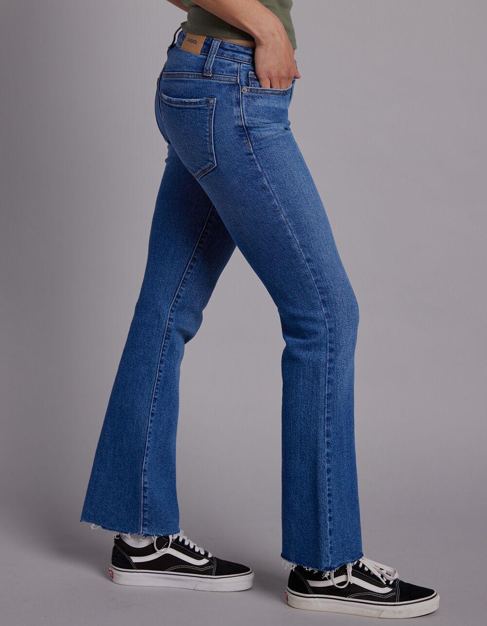 RSQ Womens Low Rise Flare Jeans - MEDIUM WASH Product Image