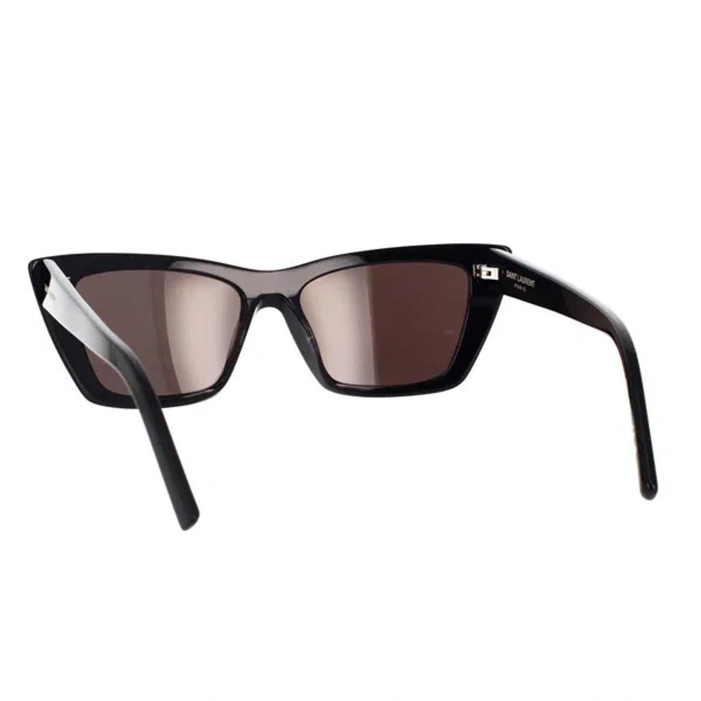 SAINT LAURENT Mica Cat-eye Acetate Sunglasses In Black Product Image