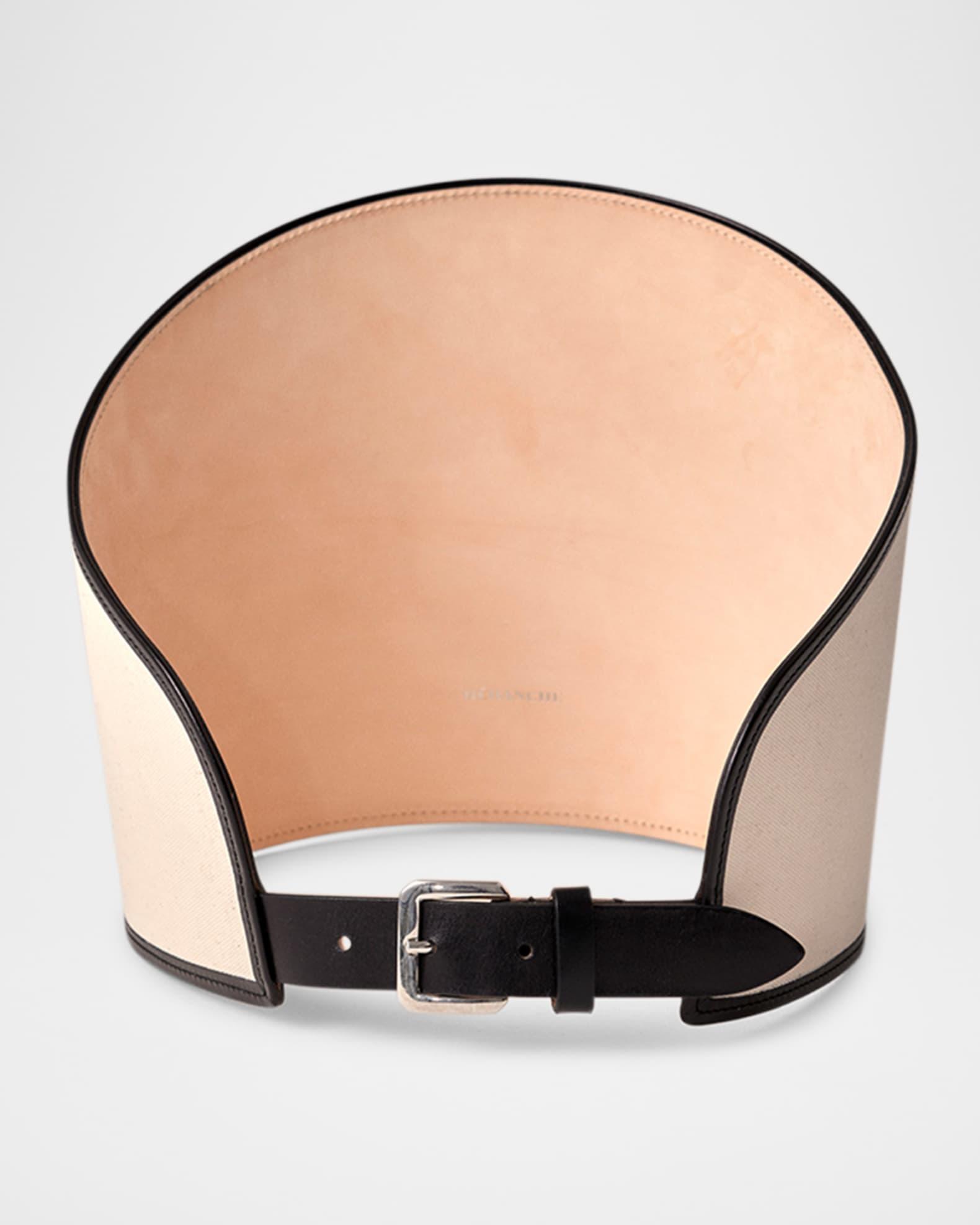 Undone Linen Canvas & Leather Corset Product Image