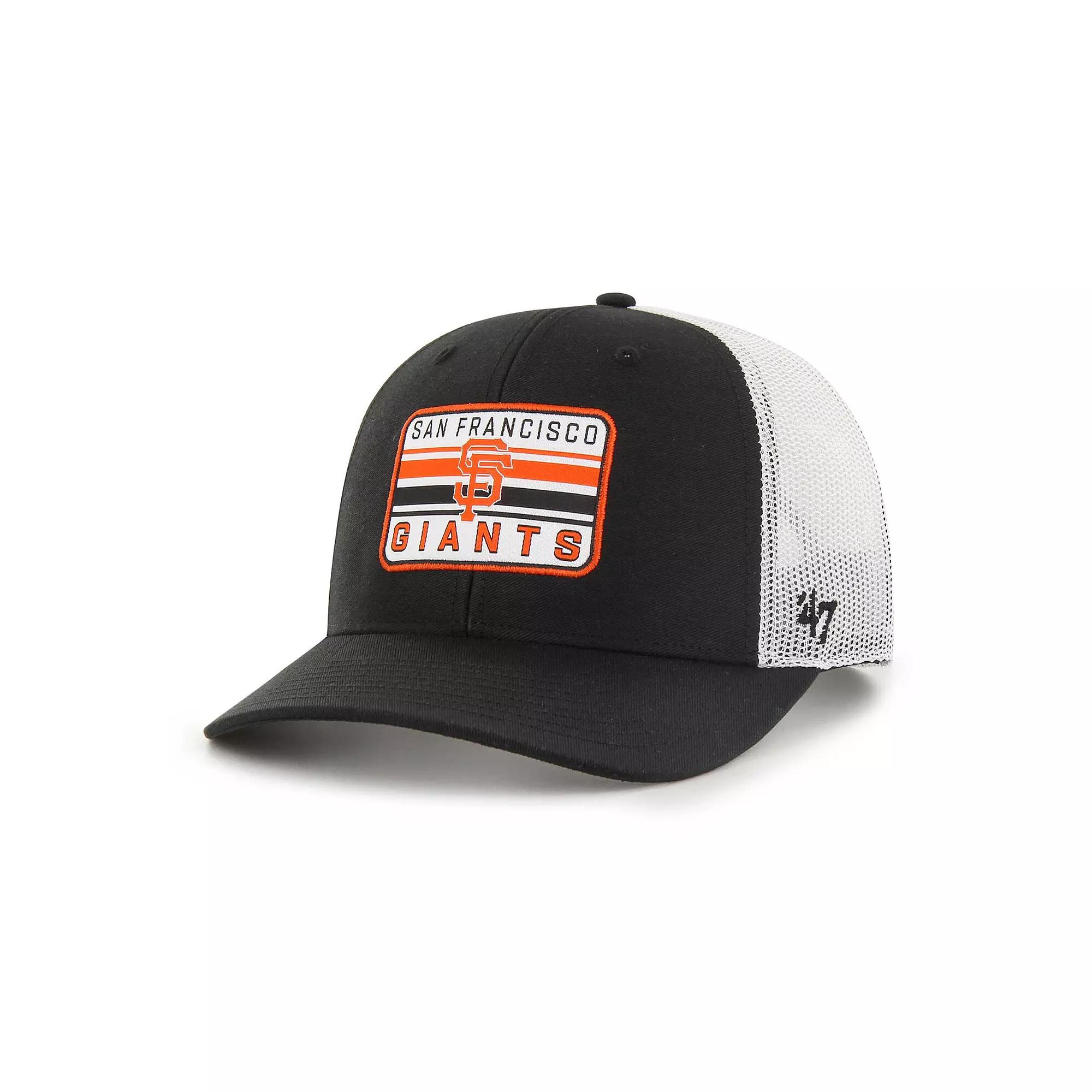 Men's '47 Black San Francisco Giants Drifter Trucker Adjustable Hat Product Image