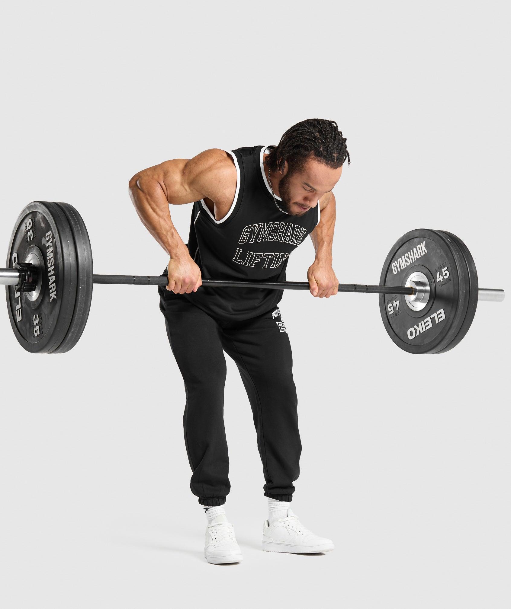 Gymshark Mesh Tank - Black Male Product Image