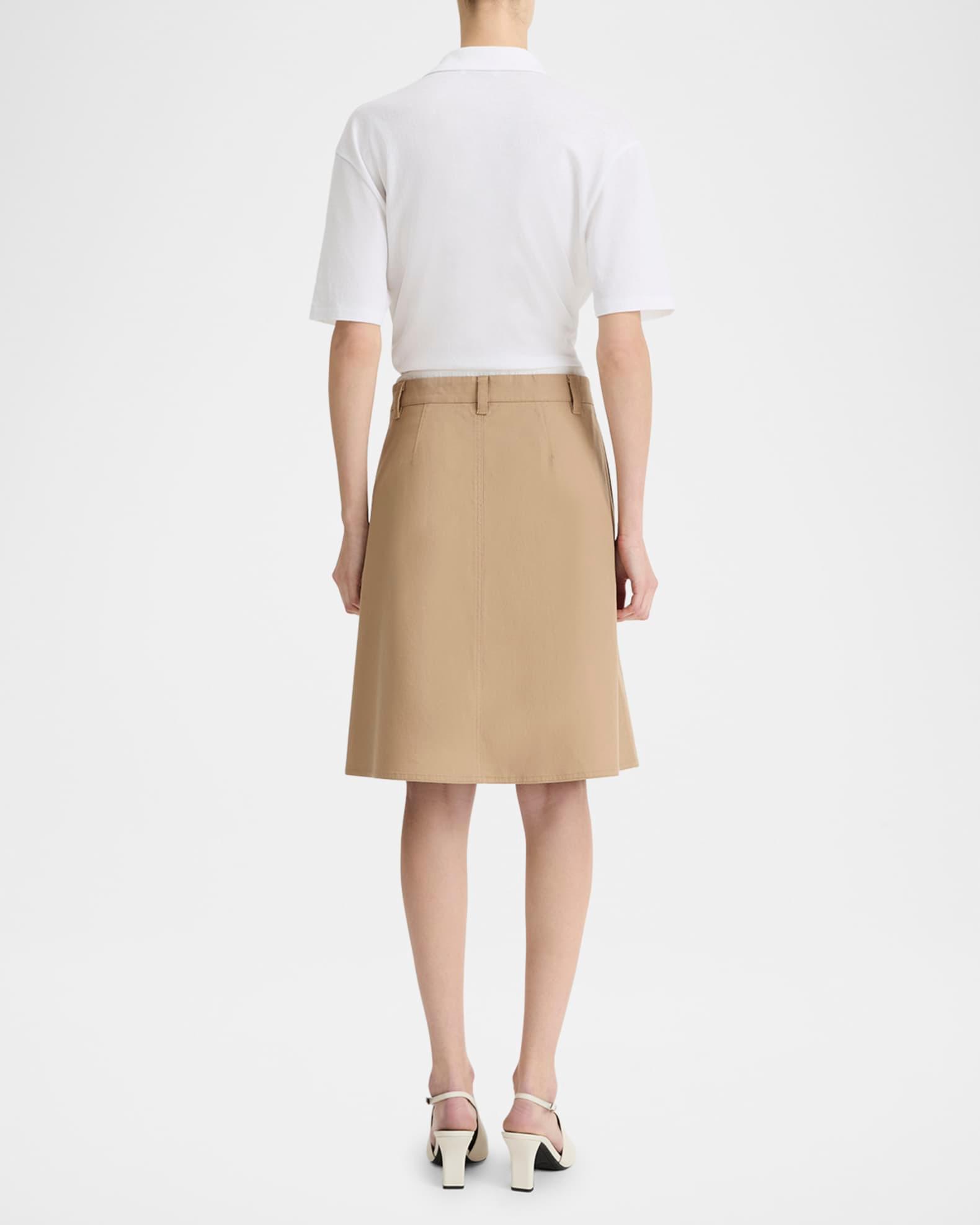 Mid-Rise Double Waistband Skirt Product Image