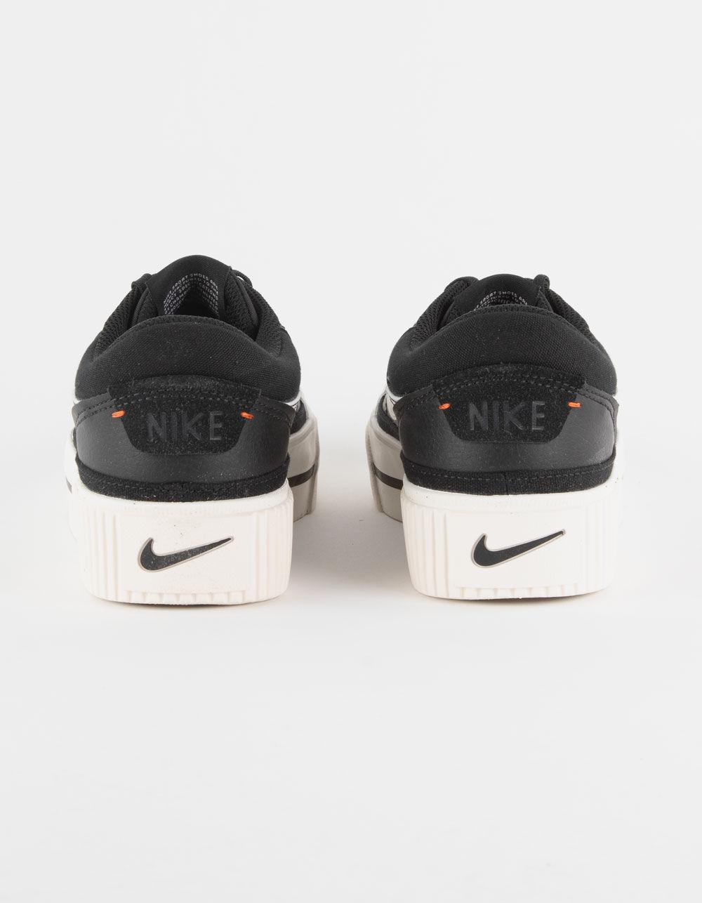 NIKE Court Legacy Lift Womens Shoes - BLACK/WHITE Product Image