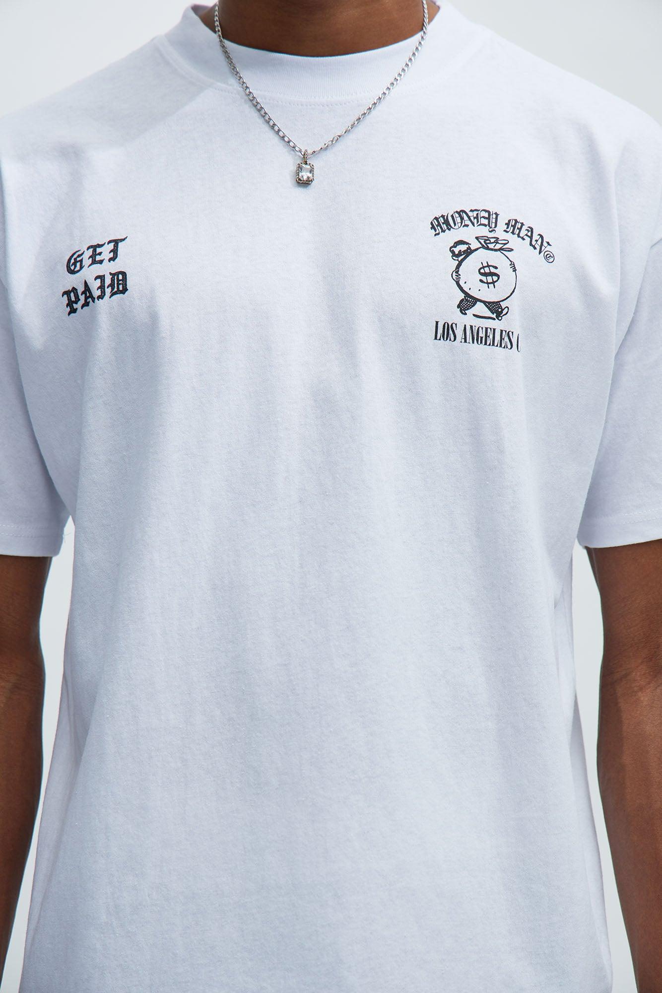 Money Man Oversized Short Sleeve Tee - White Product Image