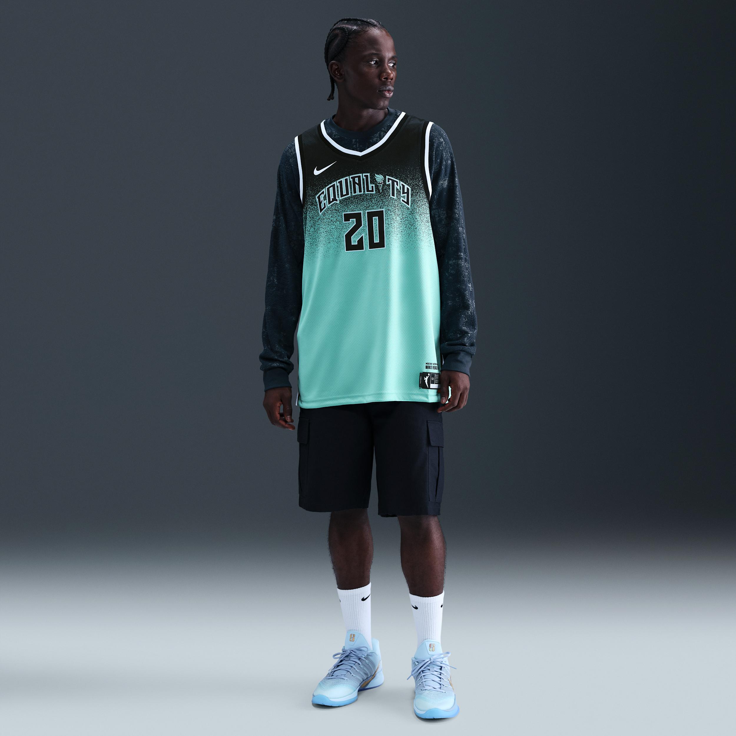 Women's Nike Sabrina Ionescu Mint New York Liberty 2023 Rebel Edition Victory Player Jersey,  Product Image