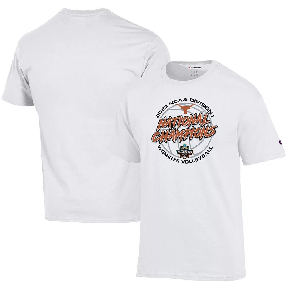 Unisex Champion  White Texas Longhorns 2023 NCAA Women's Volleyball National Champions Locker Room T-Shirt, Adult Unisex, Size: Medium Product Image