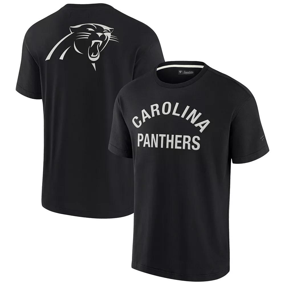 Unisex Fanatics Signature Black Carolina Panthers Super Soft Short Sleeve T-Shirt, Adult Unisex, Size: XL Product Image