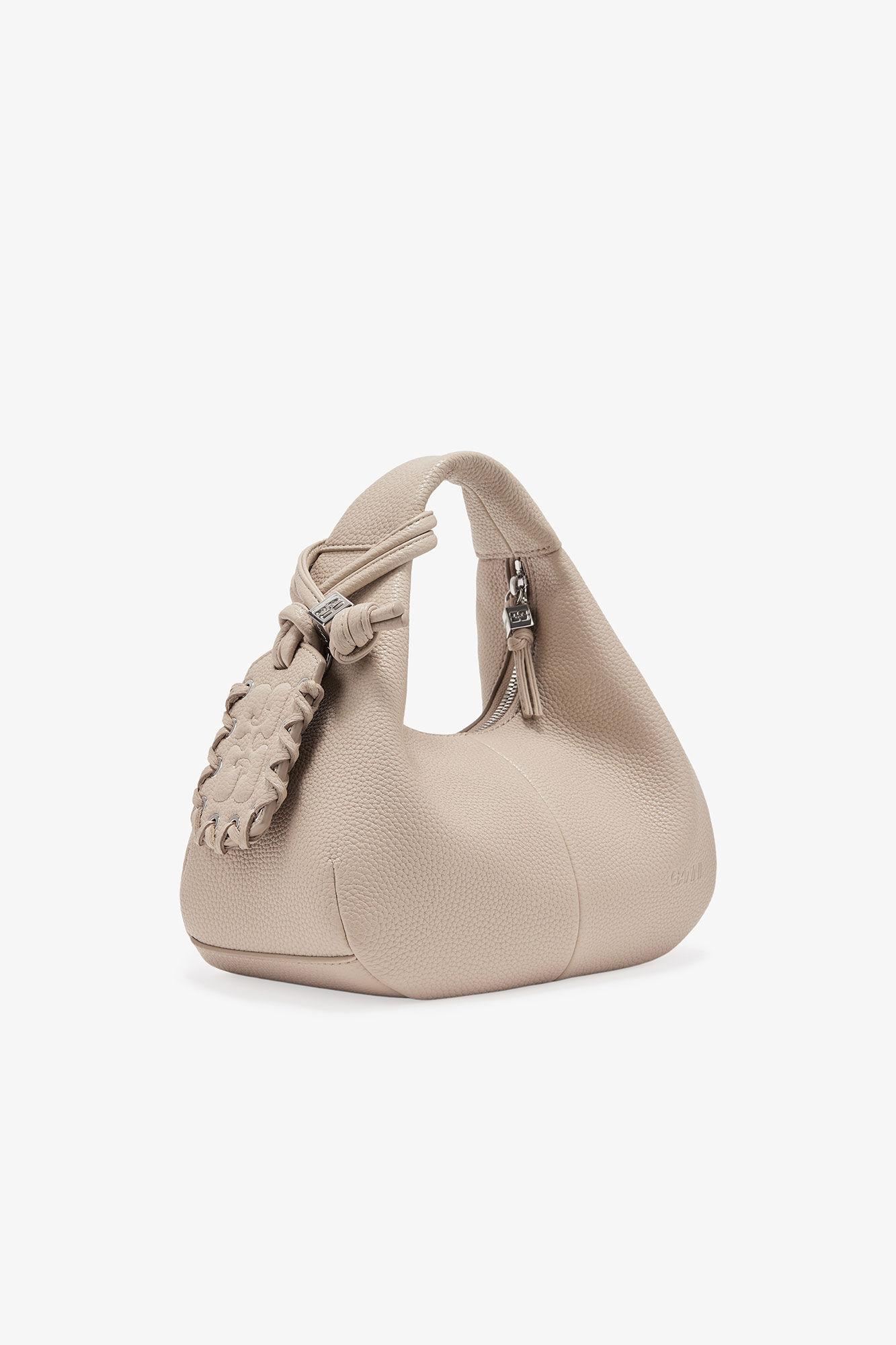 Light Grey Mini Hobo Bag Product Image