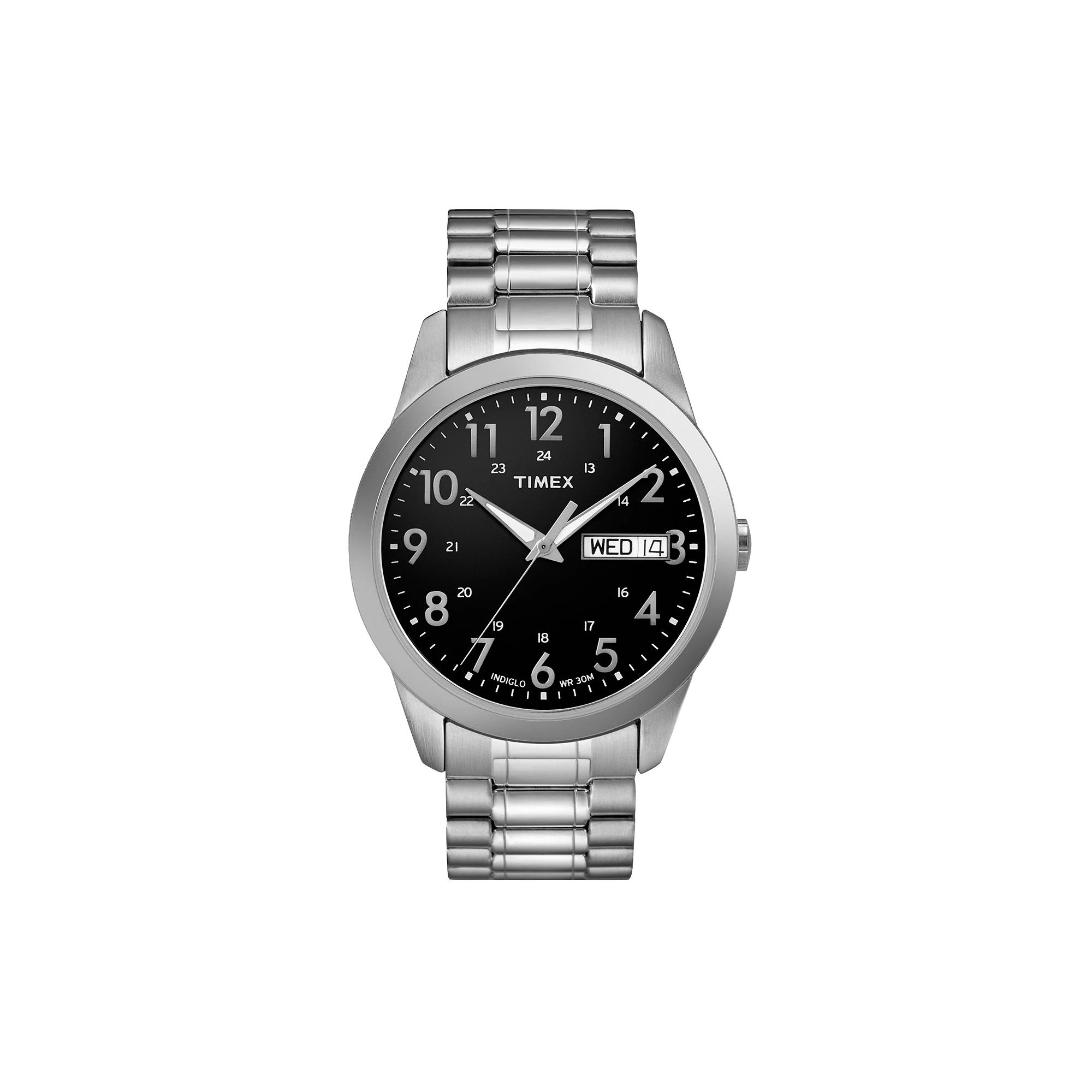 Timex® Men's Stainless Steel Expansion Watch - T2M932 9J, Size: Medium, Silver Tone Product Image