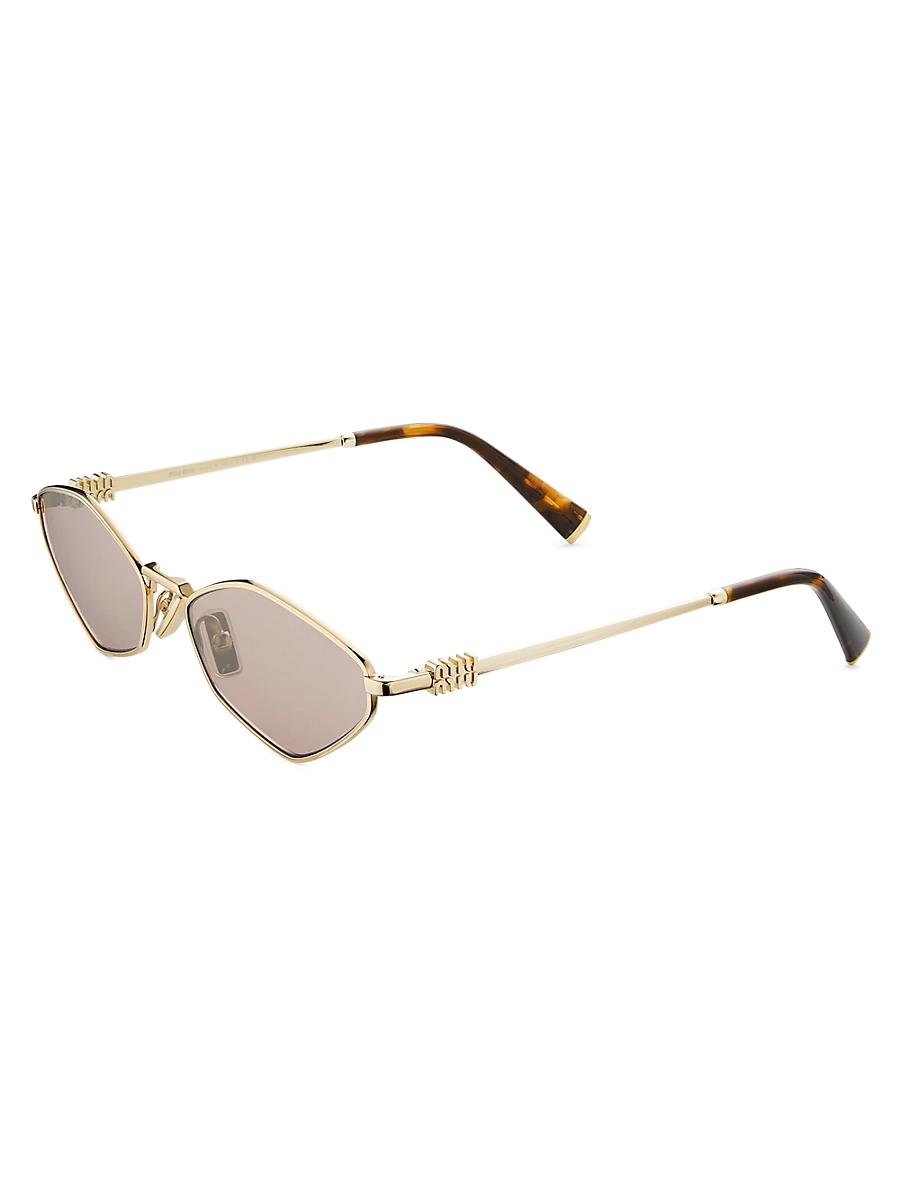 Womens 56MM Geometric Sunglasses Product Image
