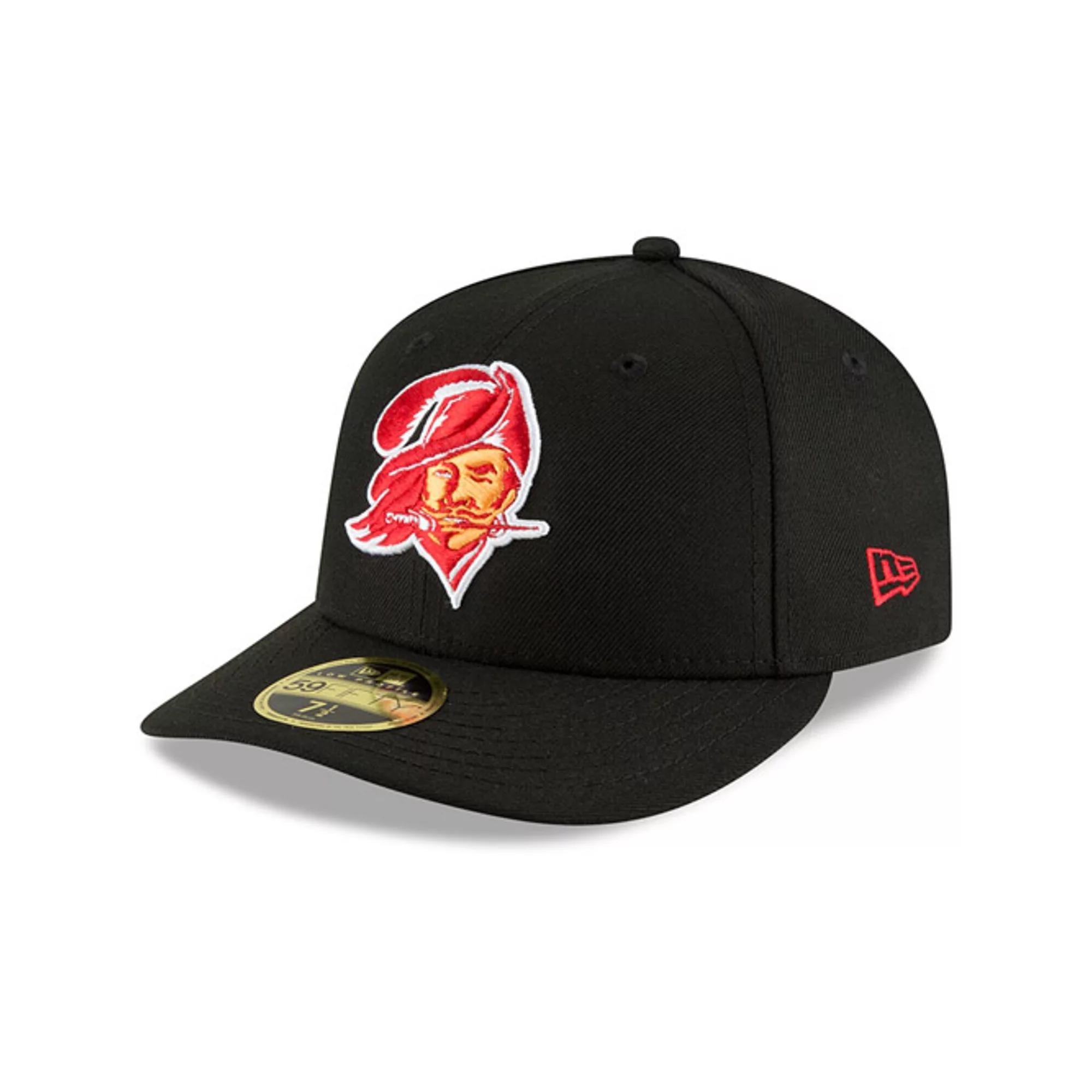 Men's New Era Black Tampa Bay Buccaneers Omaha Throwback Low Profile 59FIFTY Fitted Hat, Size: 7 Product Image