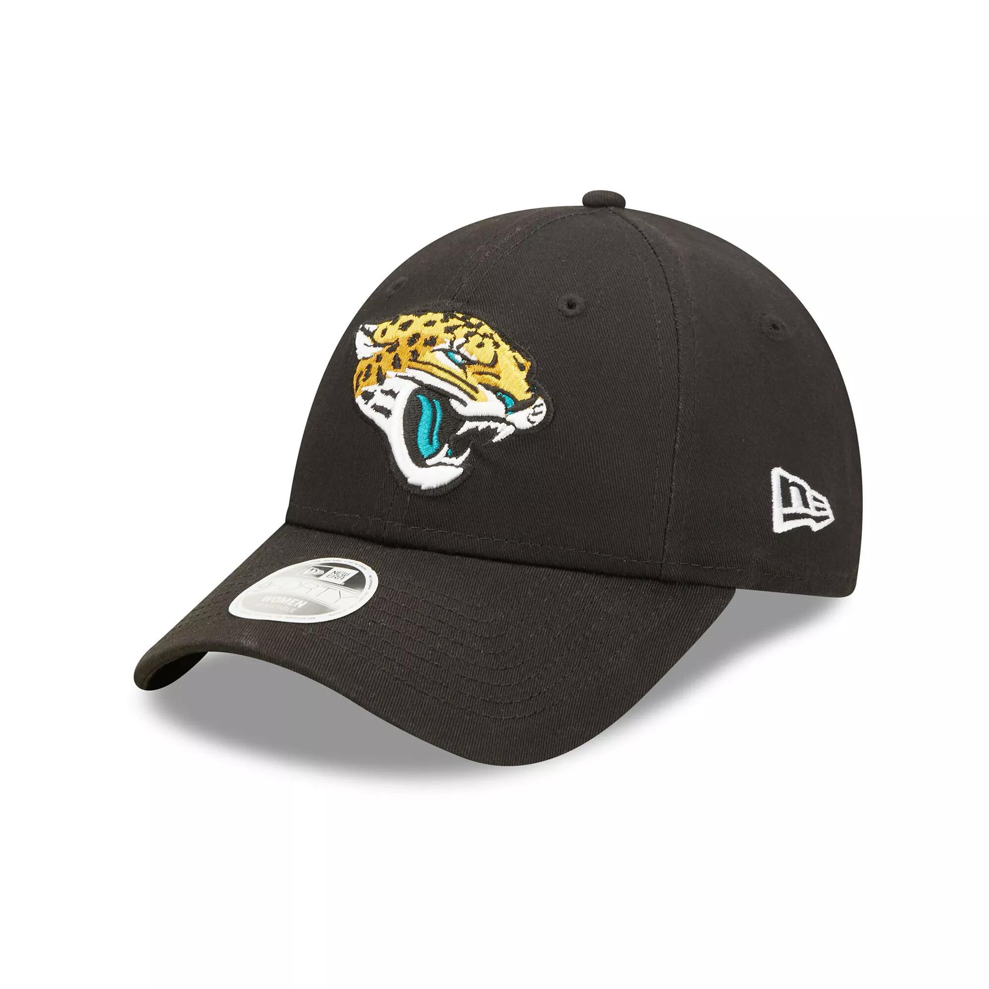 Women's New Era Black Jacksonville Jaguars Simple 9FORTY Adjustable Hat Product Image