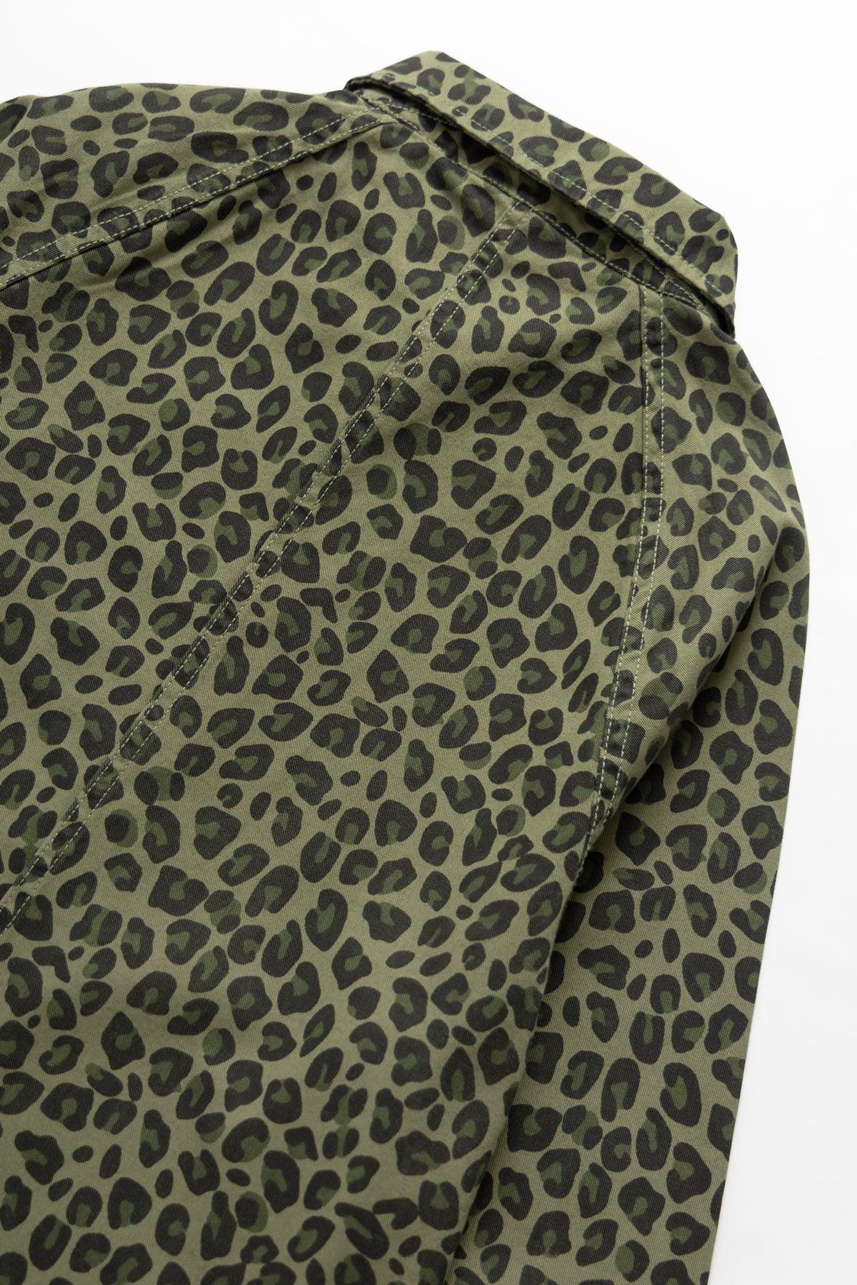 Service Works - Patterned Front Of House Jacket - Green Leopard Product Image