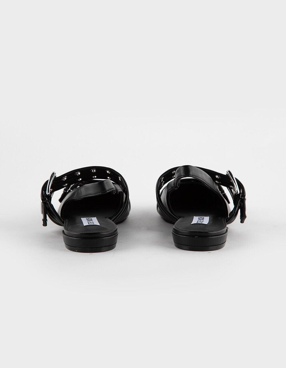 STEVE MADDEN Kissable Womens Slingback Pointy Flats - BLACK Product Image