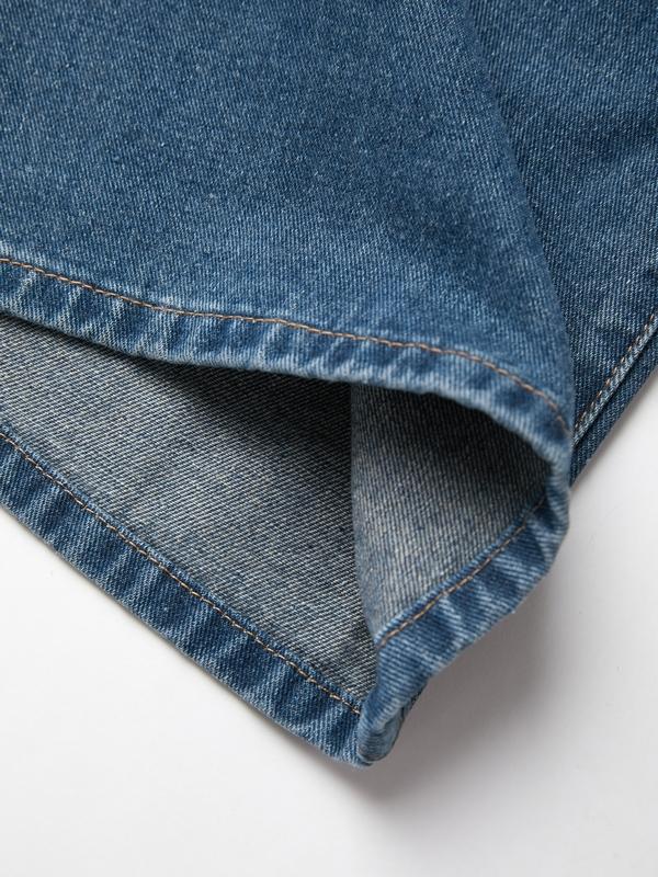 Dark Wash Vintage Baggy Boyfriend Jeans Product Image